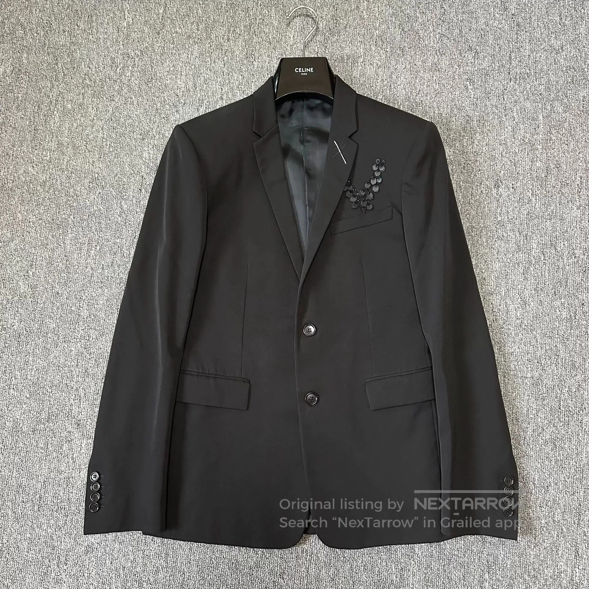 Dior Dior Homme 18FW Black Lily Suit. Size US S / EU 44-46 / 1 - 1 Thumbnail