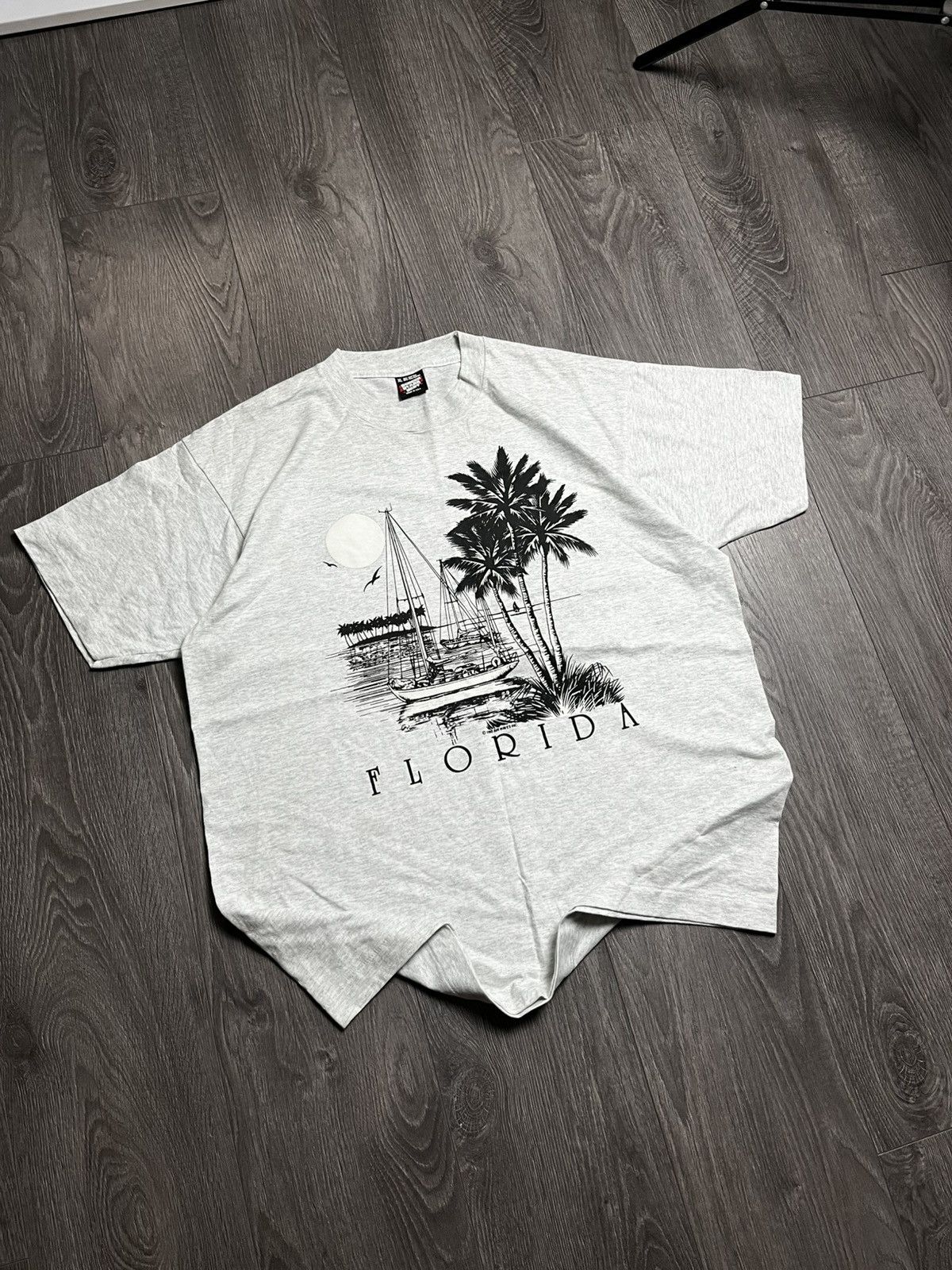 Vintage VTG 1990 Florida Beach Sailboat T-Shirt Screen Stars Best XL Size US XL / EU 56 / 4 - 1 Thumbnail