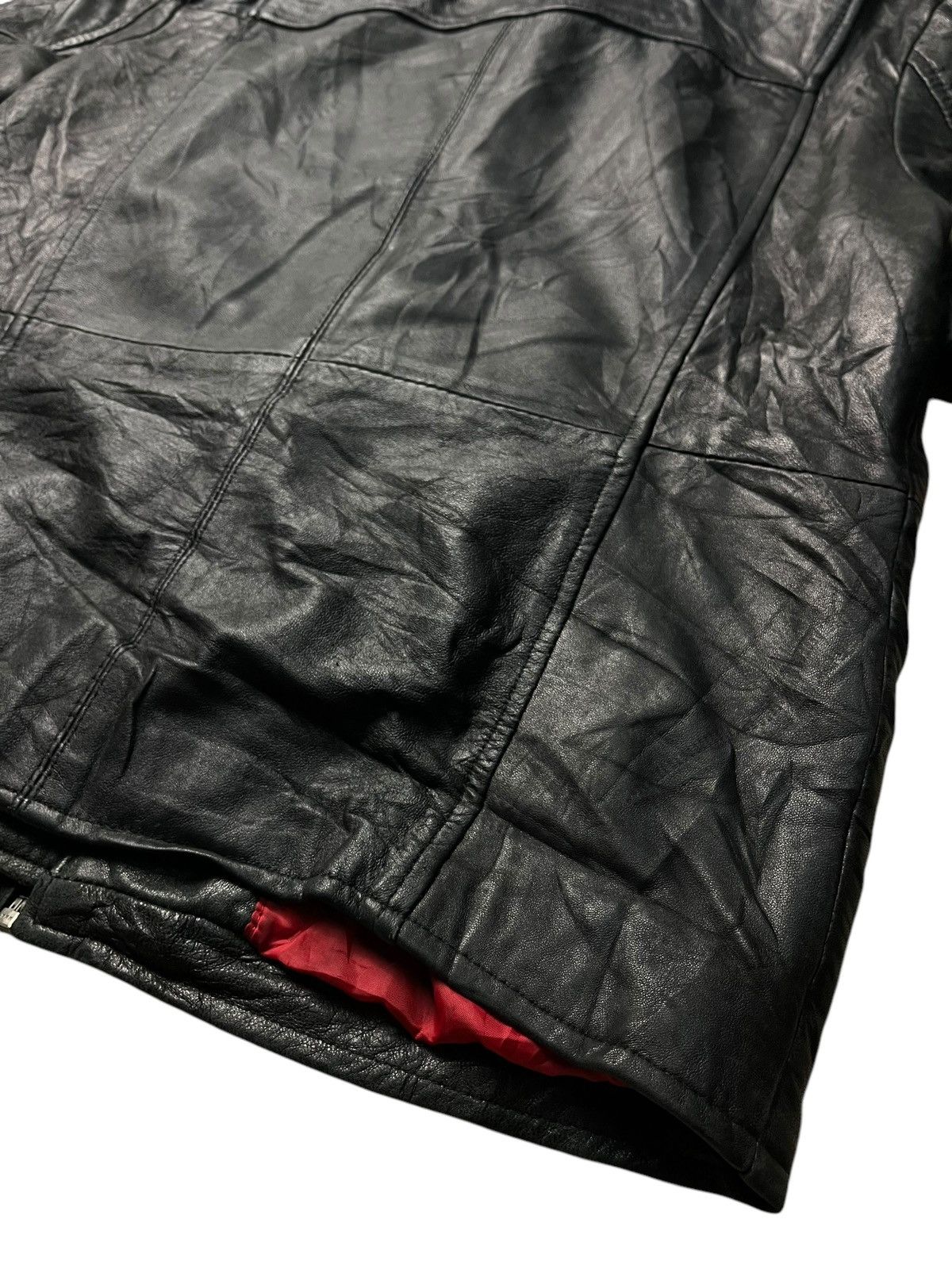If Six Was Nine RUBIK GENUINE LEATHER LGB STYLE ZIPPED UP JACKET Size US L / EU 52-54 / 3 - 18 Thumbnail