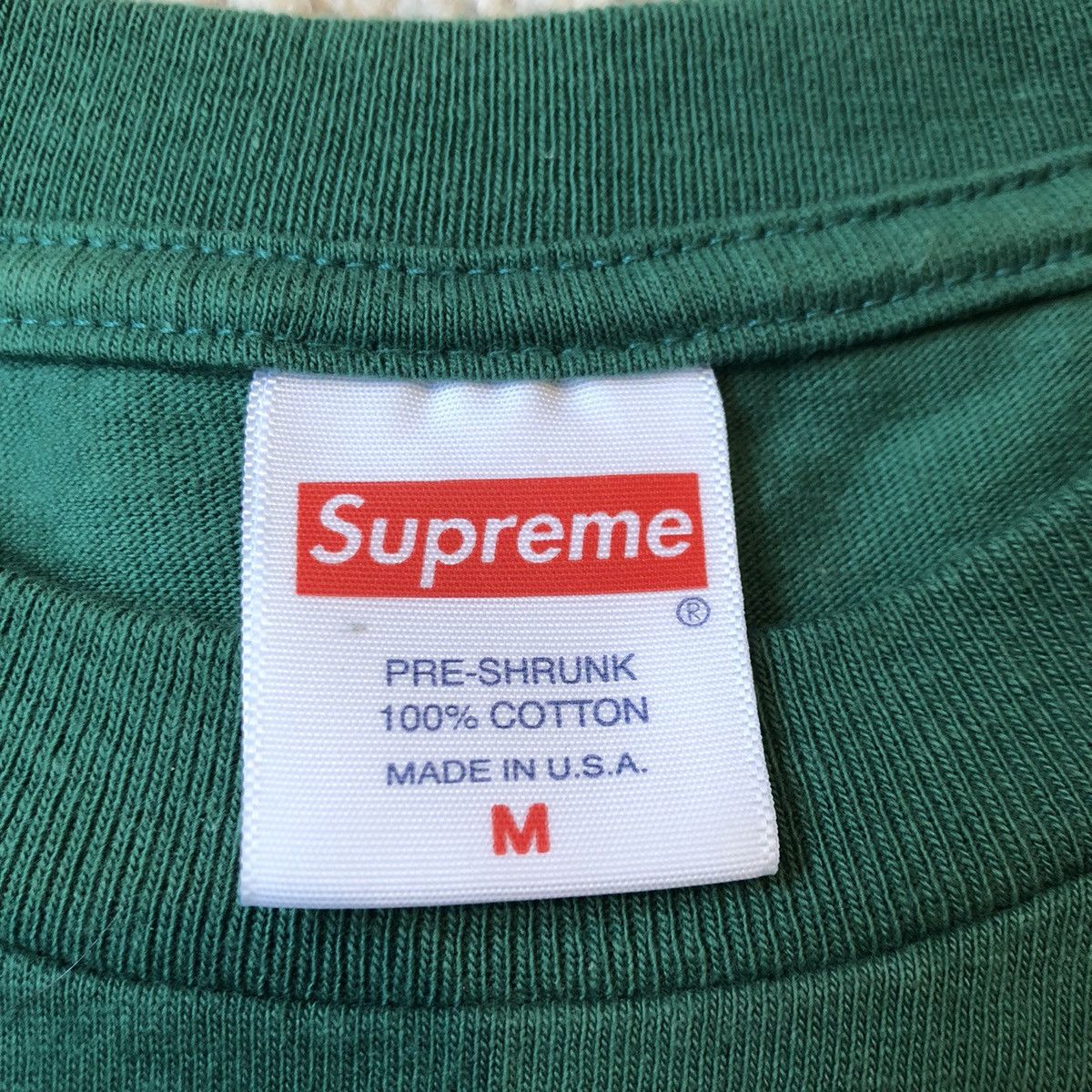 Supreme Supreme SS21 Not Sorry Tee Green Size US M / EU 48-50 / 2 - 3 Thumbnail