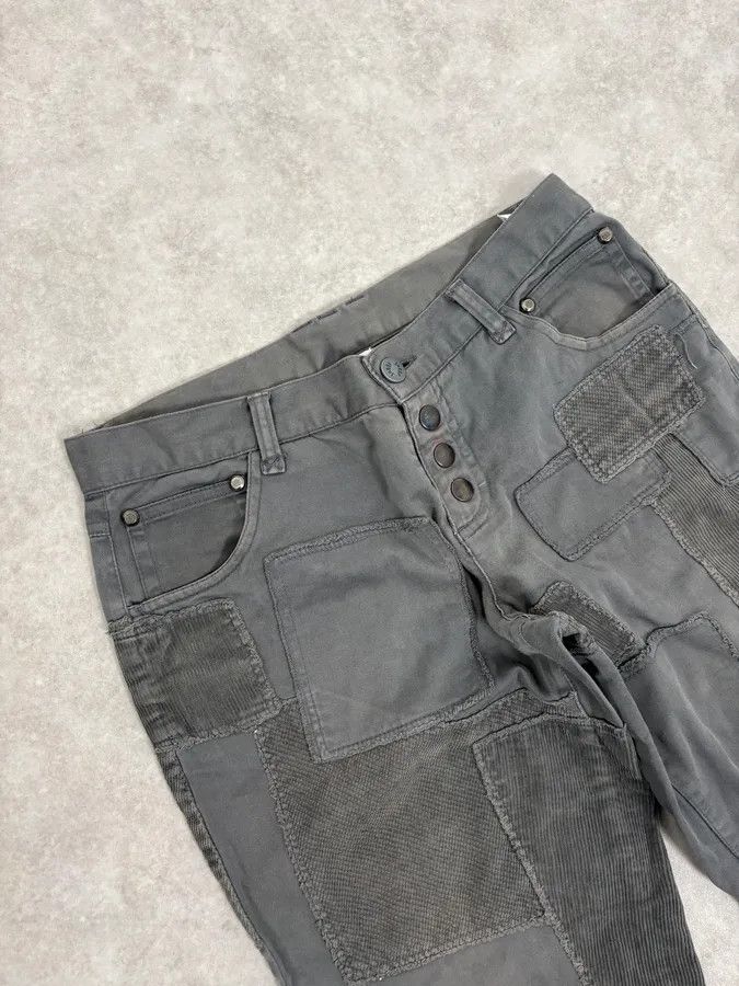 Dolce & Gabbana AW2011 Dolce & Gabbana Grey Patchwork Slim Pants Size US 28 / EU 44 - 6 Thumbnail