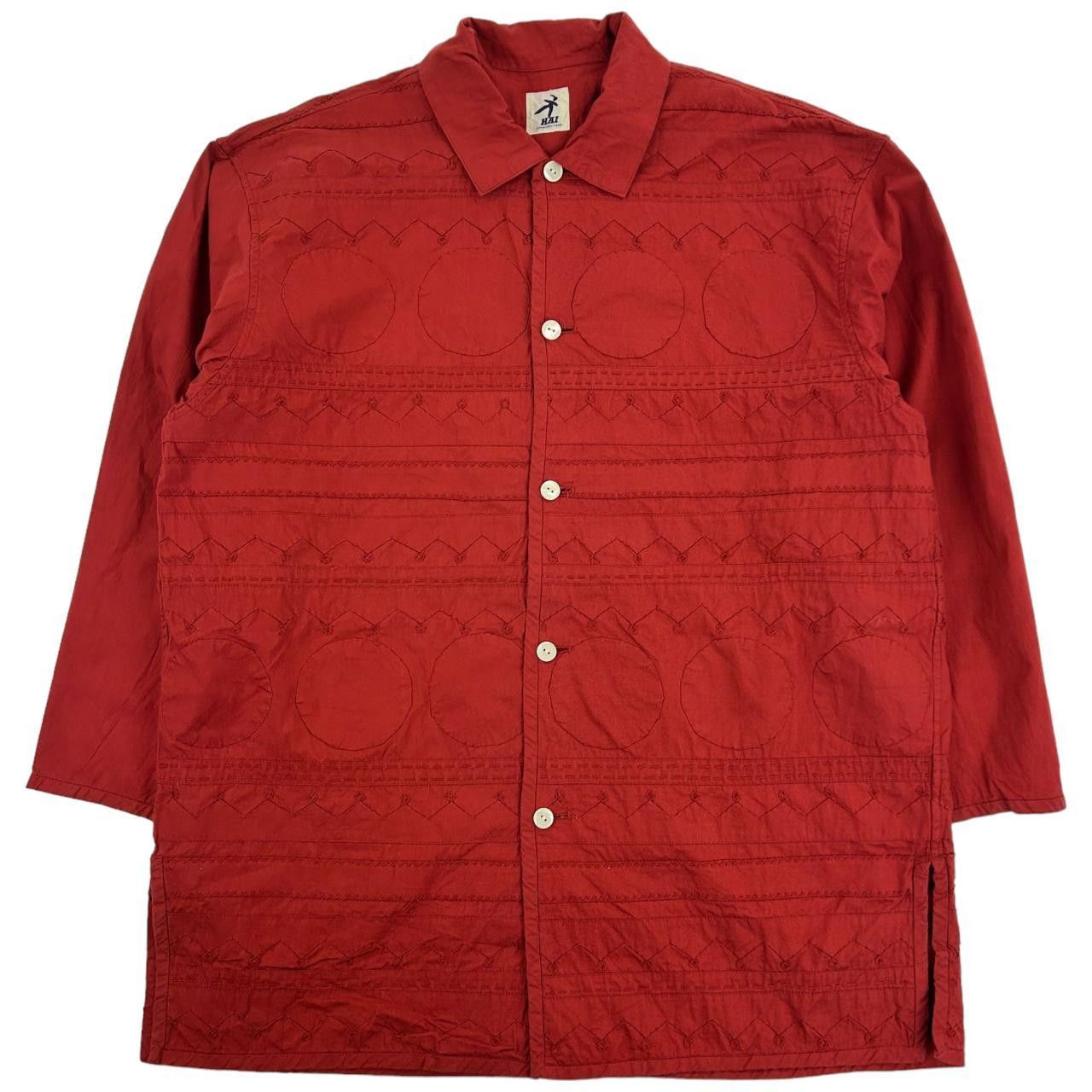 Vintage Hai By Issey Miyake Embroidered Shirt Size M