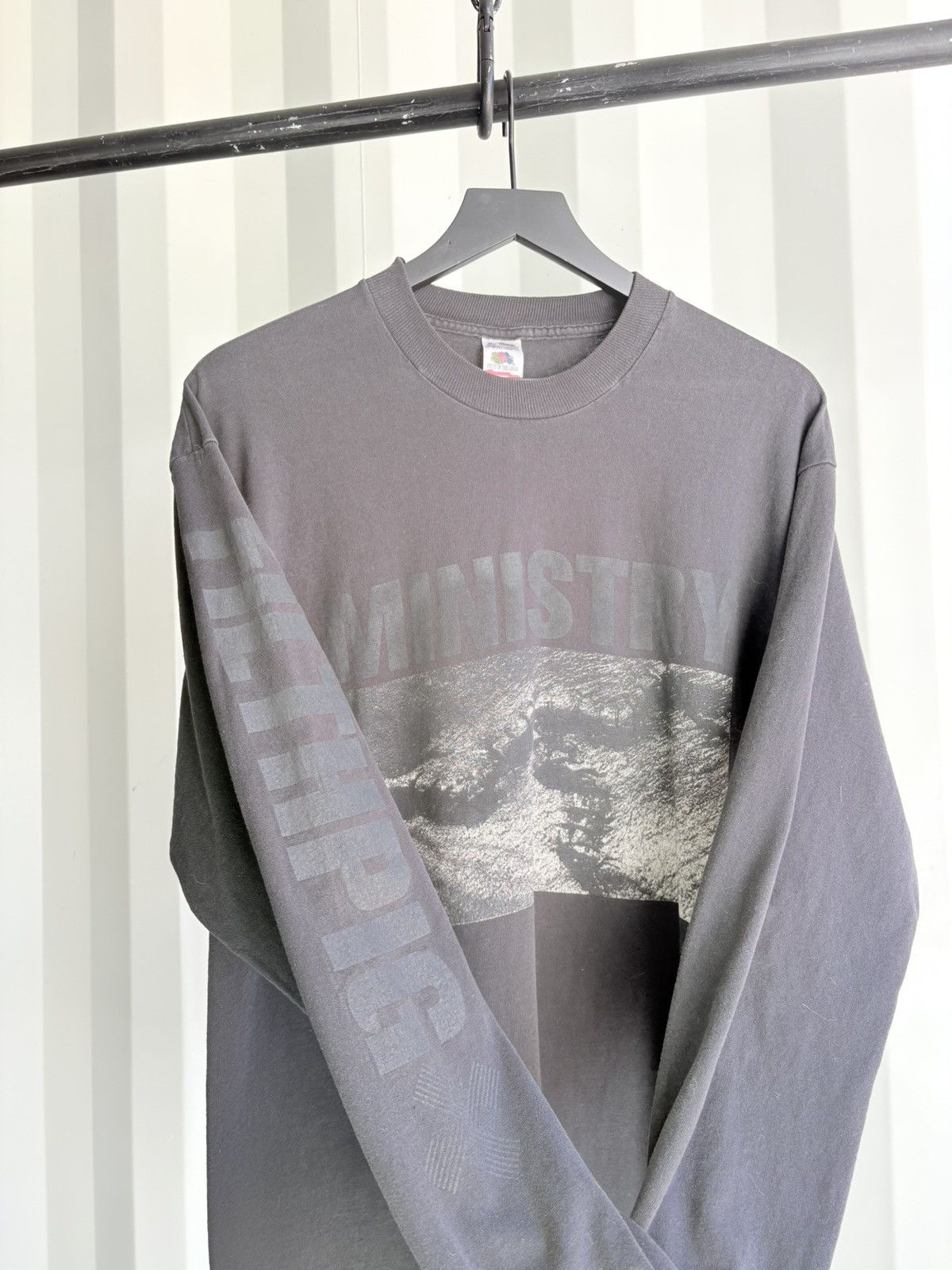 Band Tees Vintage Ministry Shirt Faded Distressed Grunge Band Size US XL / EU 56 / 4 - 2 Thumbnail