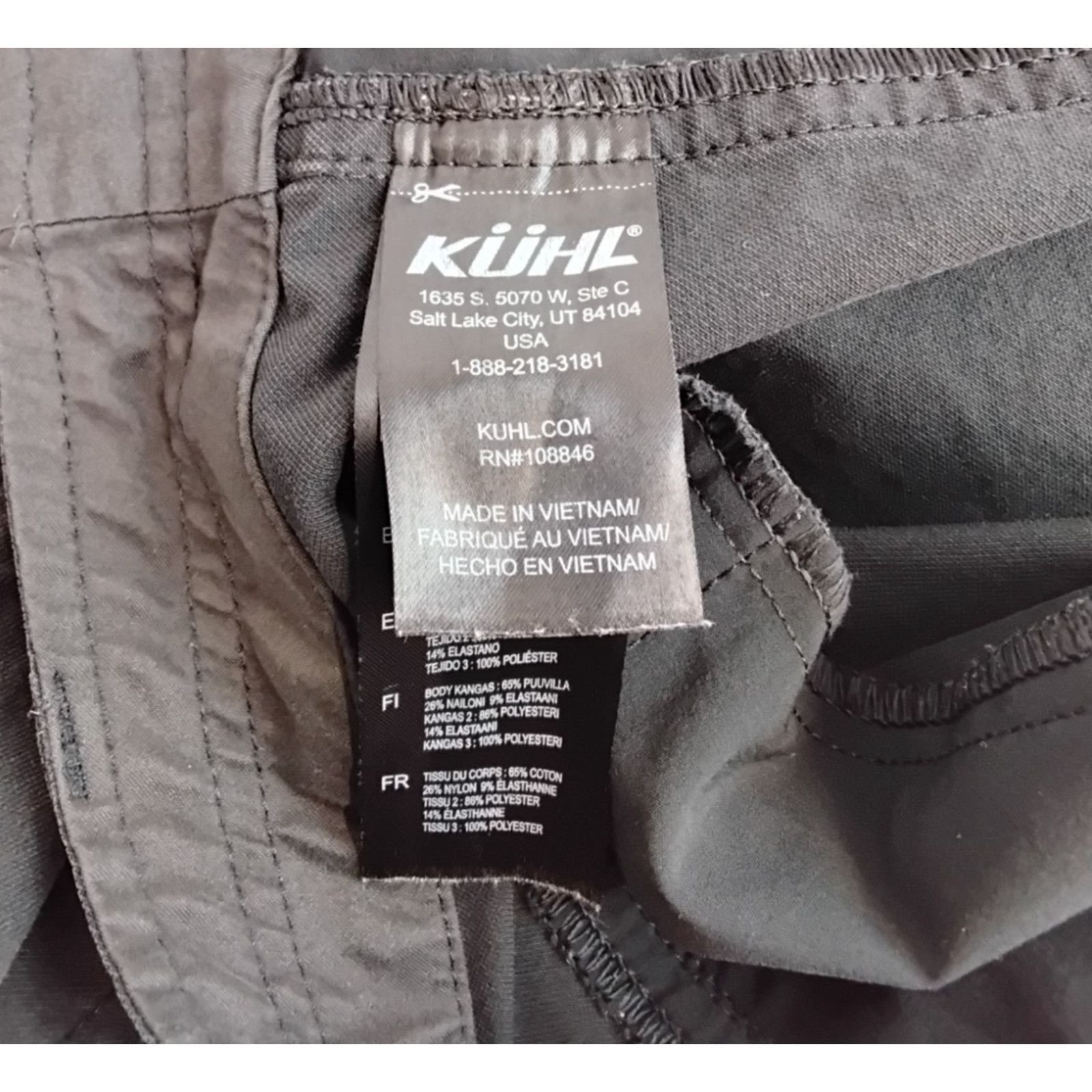Kuhl Kuhl Resistor Chino Men's 32x30 Black Elastic Ankles Size US 32 / EU 48 - 13 Thumbnail