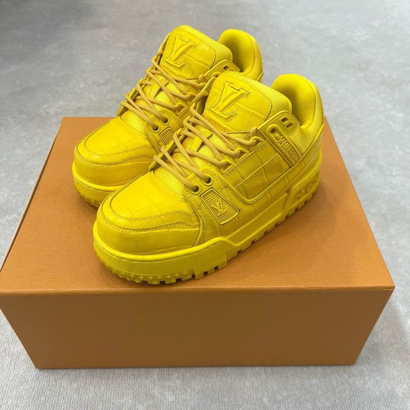 Louis Vuitton Louis Vuitton Trainer Maxi Leather Sneakers 0079 Size US 5.5 / EU 38 - 1 Thumbnail