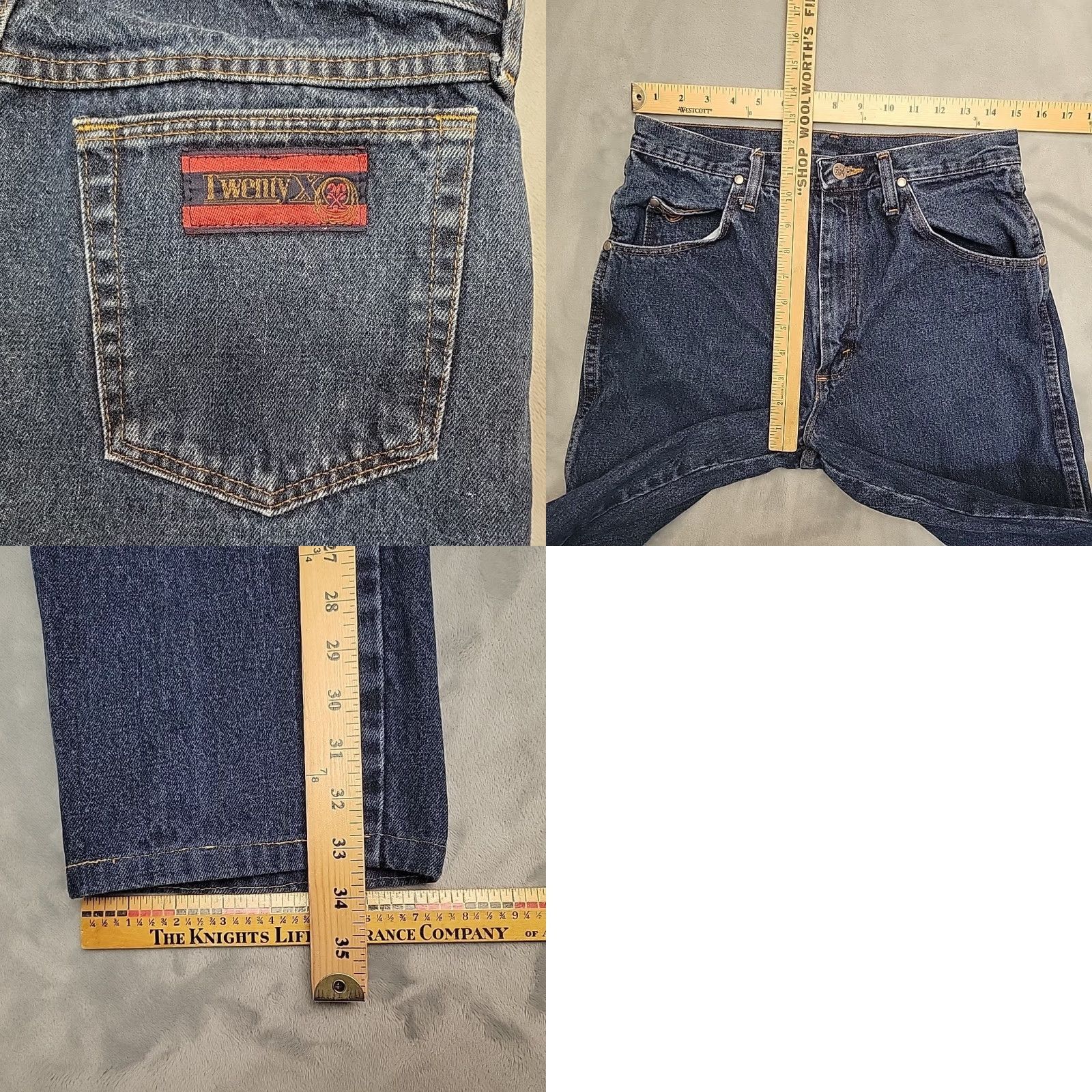 Wrangler Wrangler 20X Jeans Mens 31x36 Blue Twenty X Rodeo Western Cowboy Work Pants Jeans Size US 31 - 8 Thumbnail