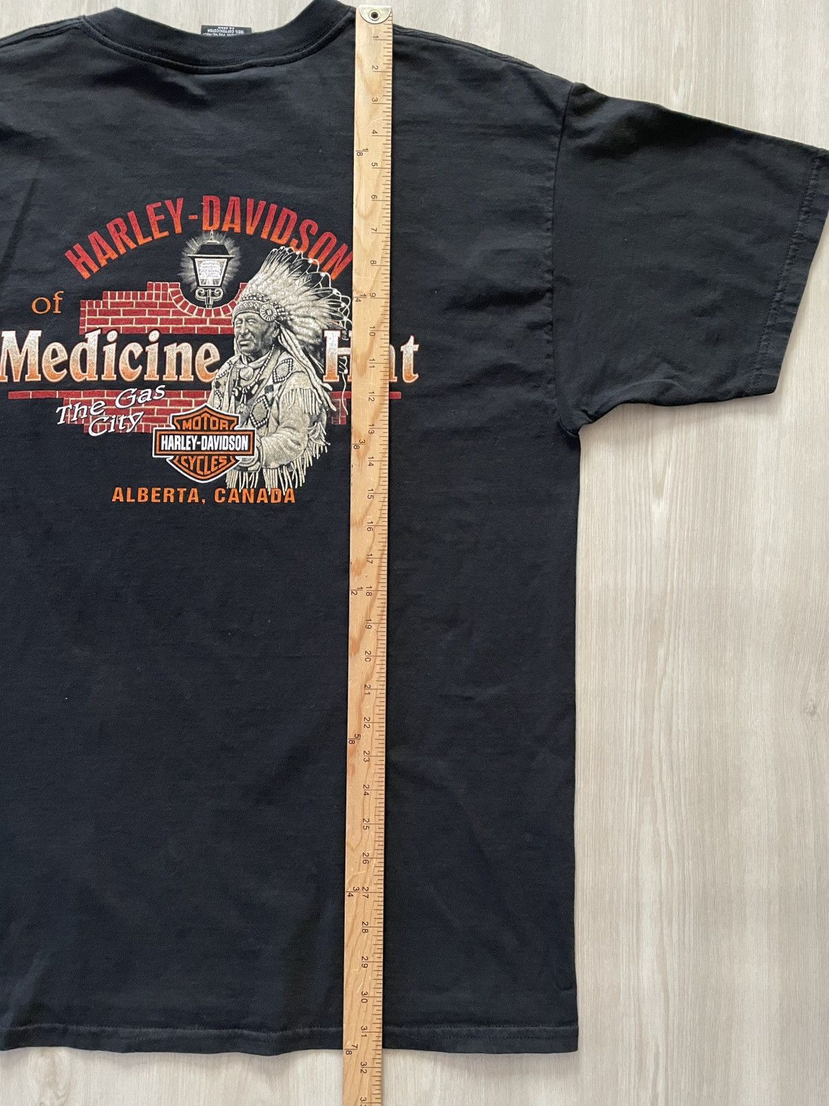 Harley Davidson VTG 2001 Harley Davidson Canada Medicine Hat Tee XL Size US XL / EU 56 / 4 - 6 Thumbnail