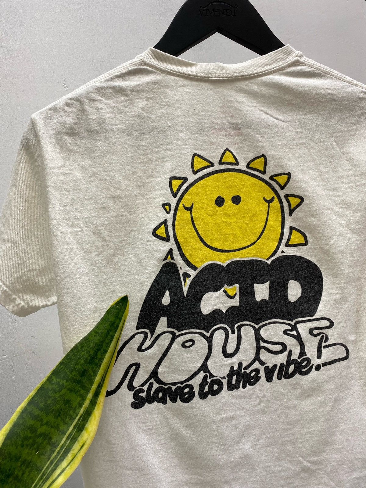 Gildan × Vintage AGCM ACID HOUSE SMILEY FACE RAVE TEE SHIRT Size US S / EU 44-46 / 1 - 14 Thumbnail