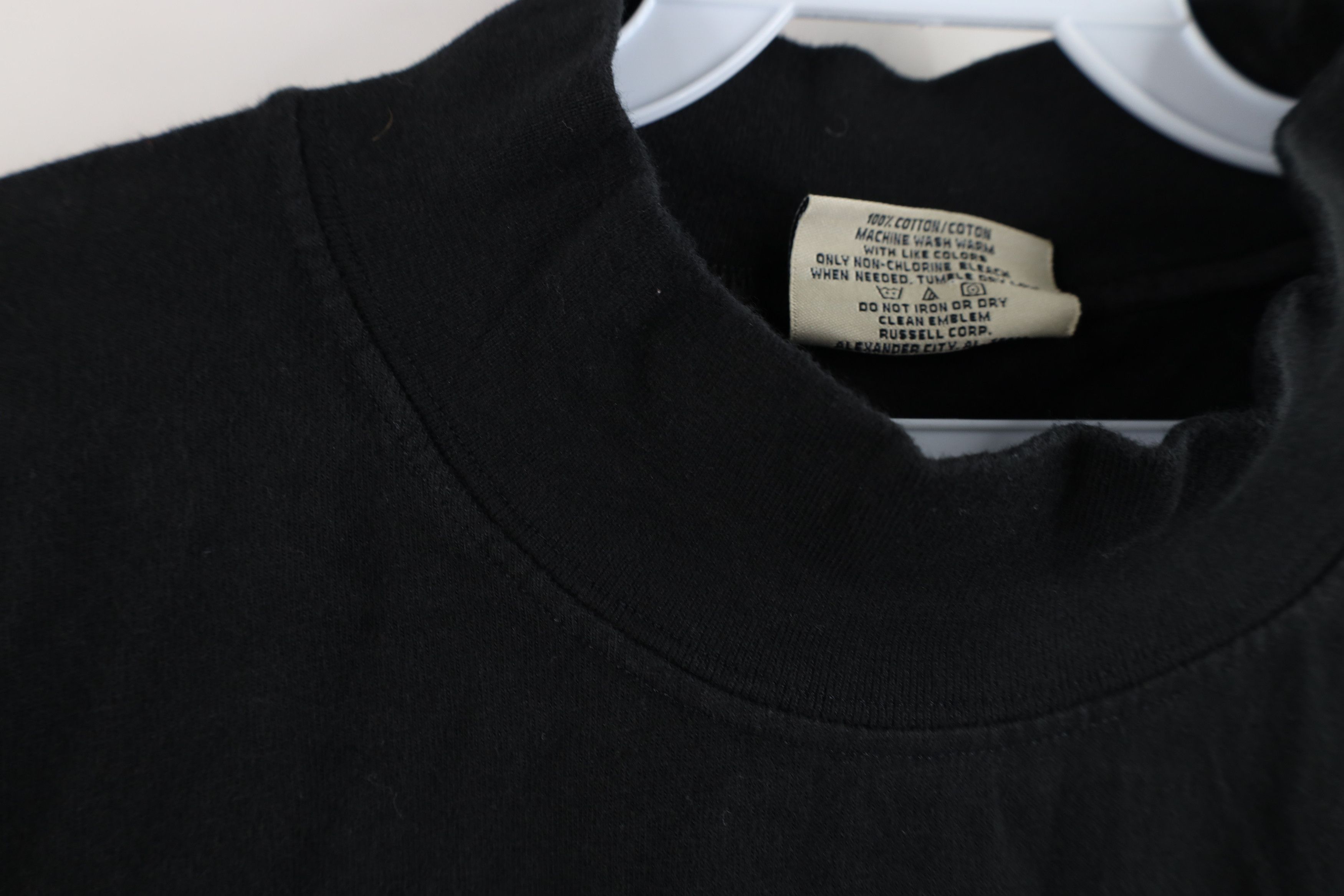 Russell Athletic × Vintage Vintage 90s Russell Athletic Mock Neck Long Sleeve T-Shirt Size US L / EU 52-54 / 3 - 5 Thumbnail