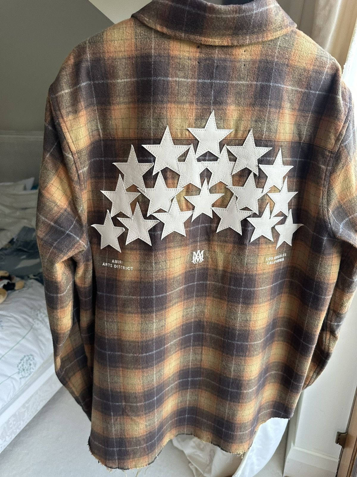Amiri $890 Amiri leather star flannel shirt chai tea $890 🤑 Size US M / EU 48-50 / 2 - 19 Thumbnail