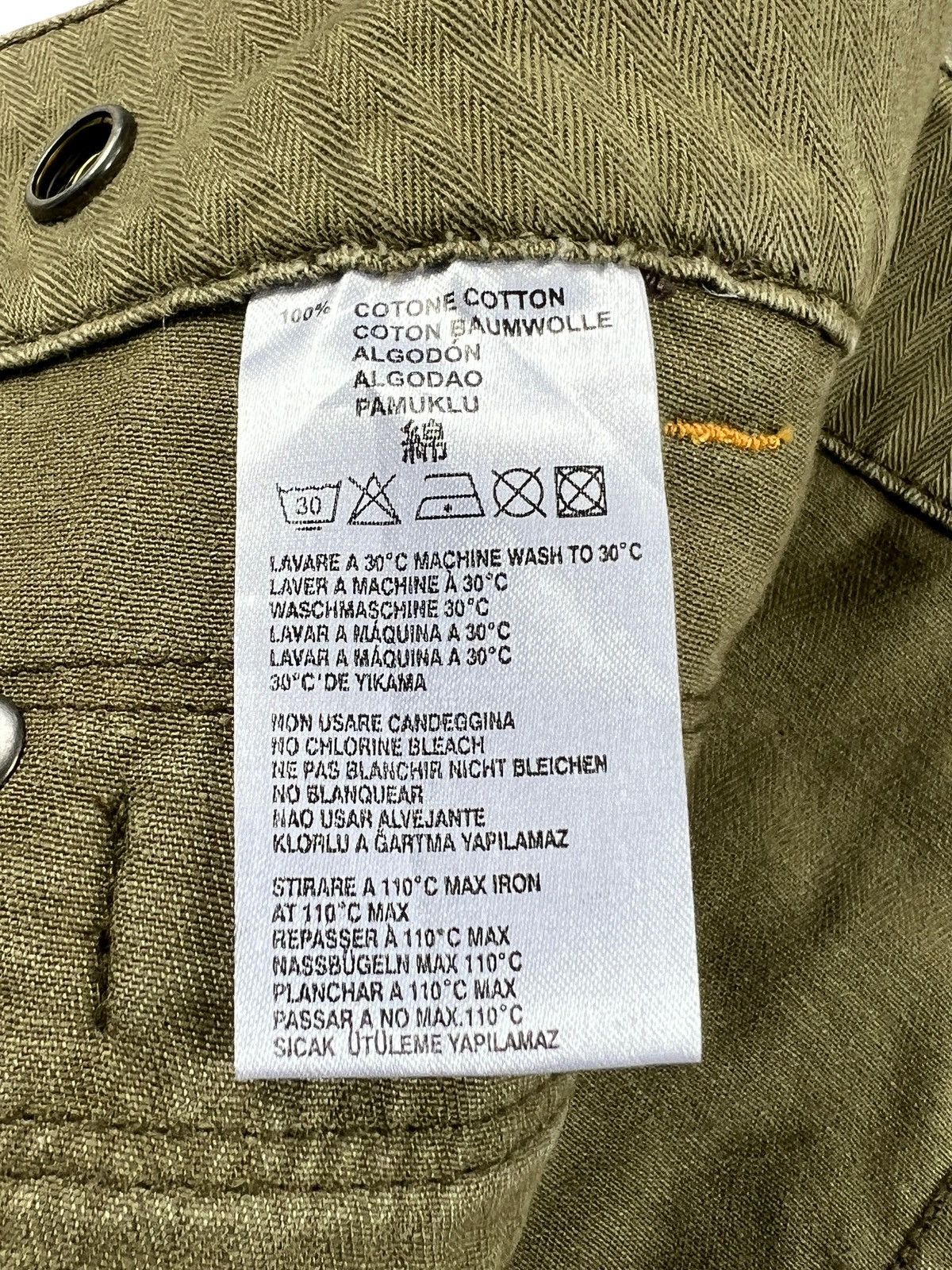 Diesel × Diesel Black Gold × Vintage Y2K Diesel Rebuilt Herringbone Twill Mini Skirt Size 30" / US 8 / IT 44 - 13 Thumbnail