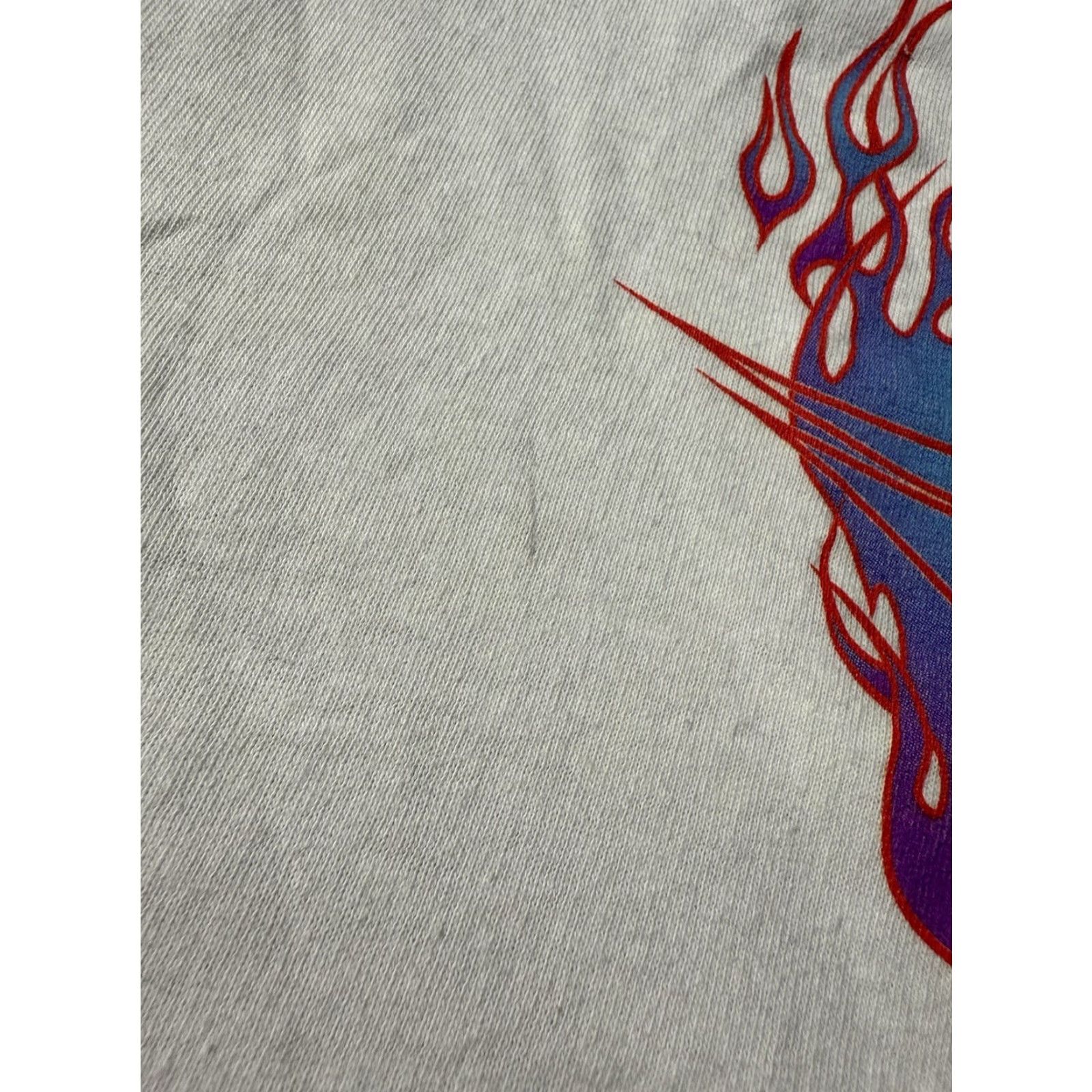 Vintage VINTAGE Y2K Flames Flame Fashion Victim Women’s Tank Top Tank S White 100% Cotton Sleeveless Spaghetti Straps Small Womens 2001 Size S / US 4 / IT 40 - 7 Thumbnail