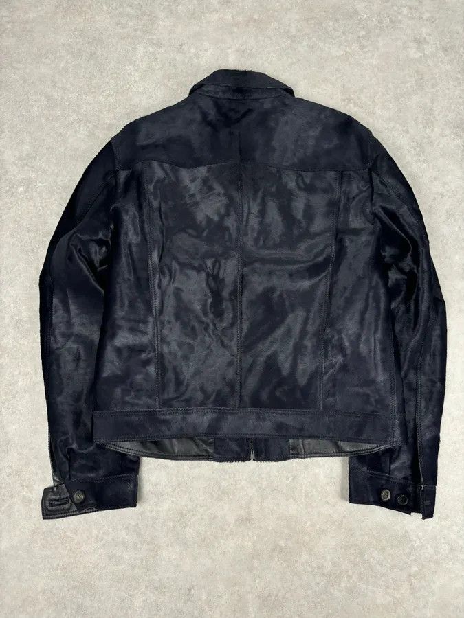 Brioni Brioni Dark Black Pony Hair Leather Jacket Size US L / EU 52-54 / 3 - 5 Thumbnail