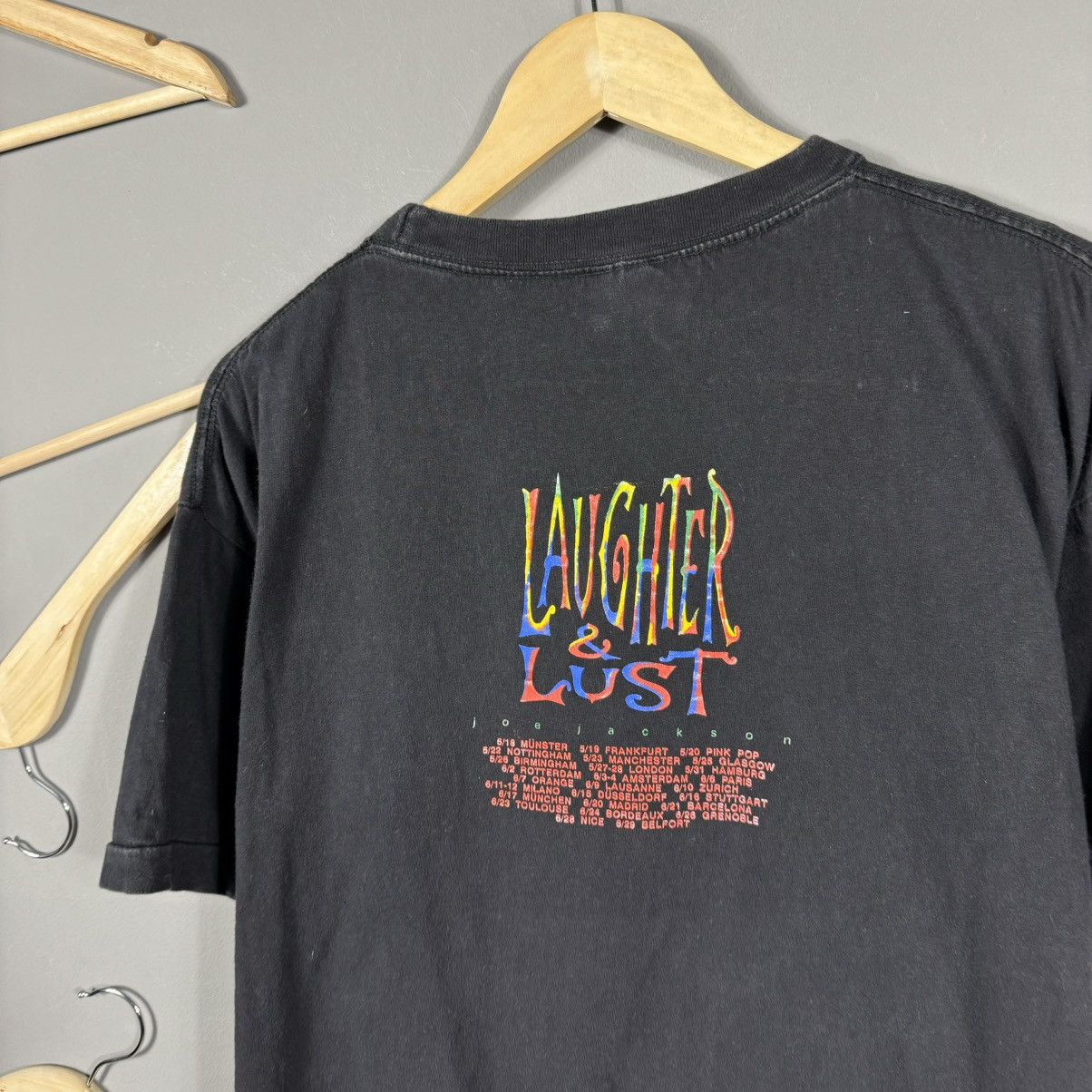 Band Tees × Vintage Vintage 1991 Joe Jackson Laughter and Lust T-shirt Size US L / EU 52-54 / 3 - 7 Thumbnail
