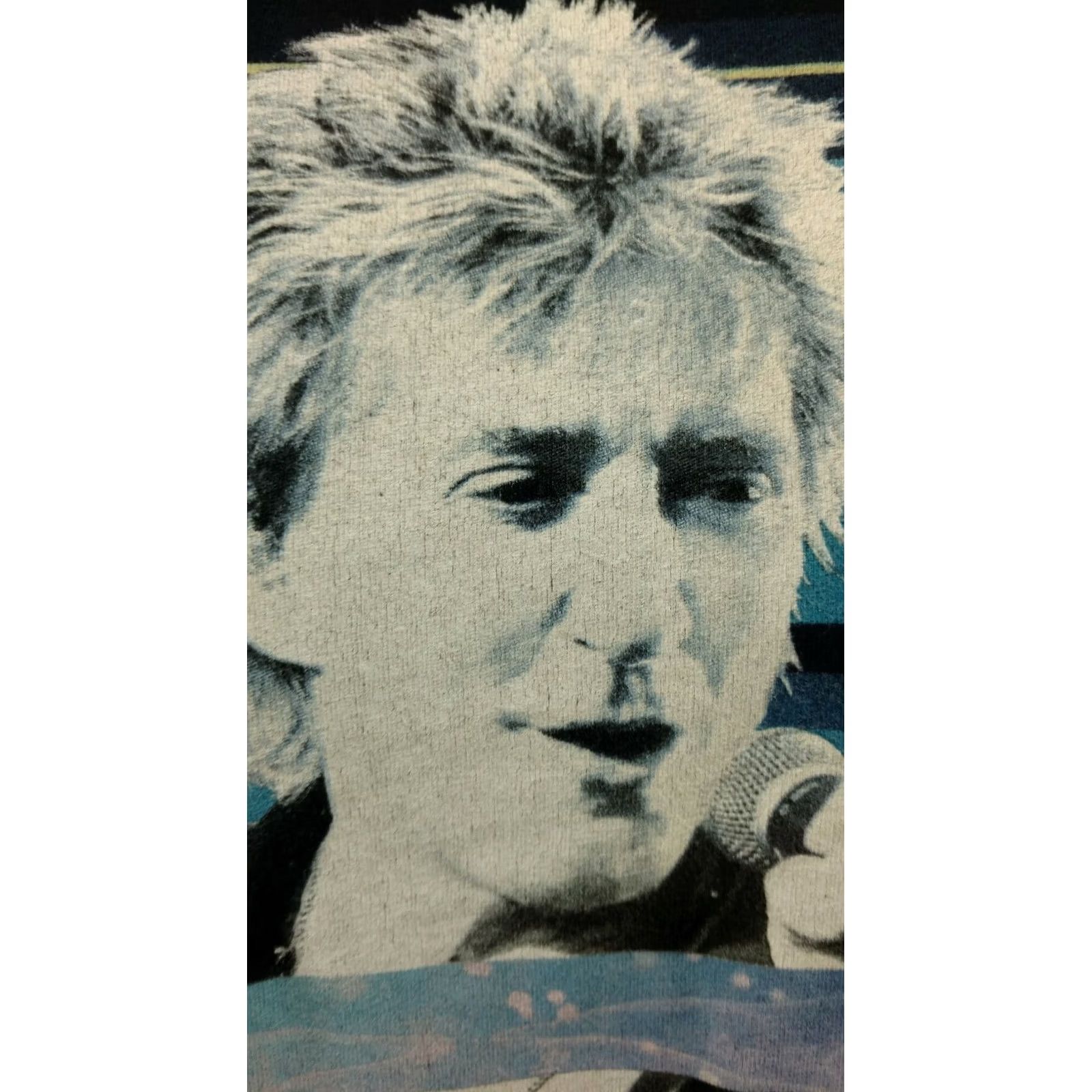Next Level Next Level Apparel Distressed Rod Stewart Tour 2017 T Shirt Black Cotton M Mens Graphic Tee Size US M / EU 48-50 / 2 - 3 Thumbnail