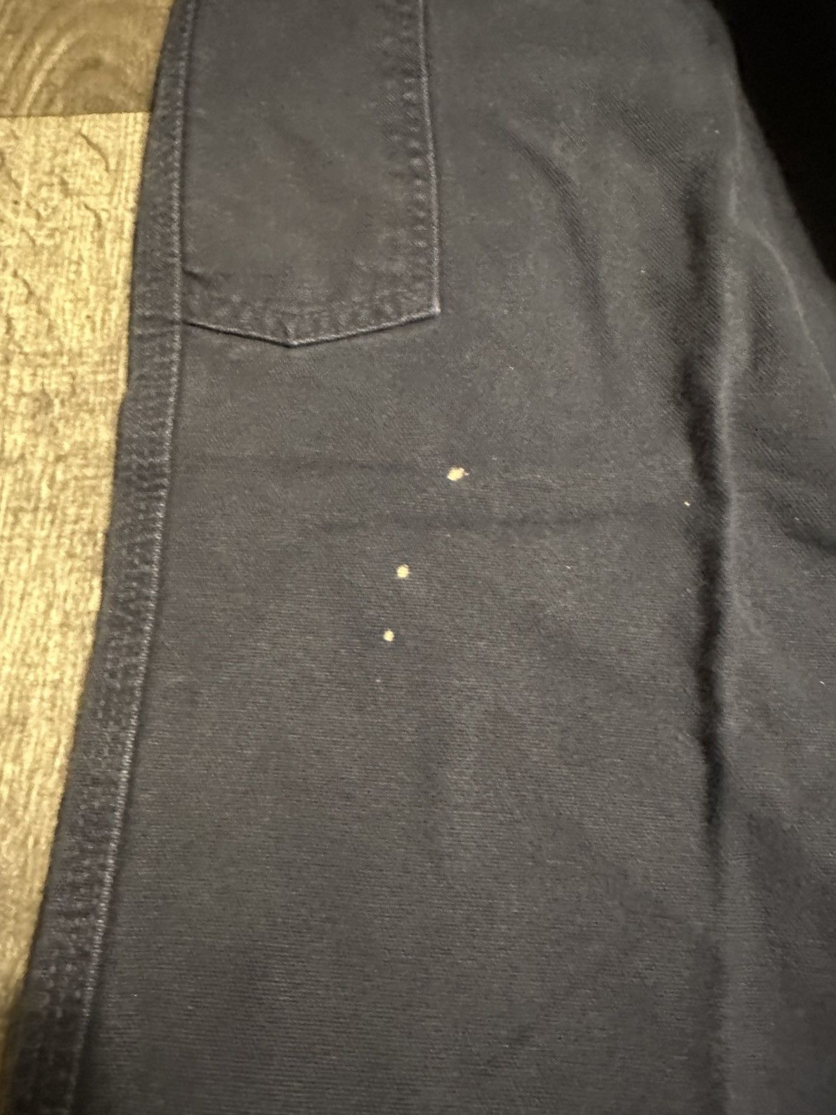Carhartt navy denim work pants 33x32