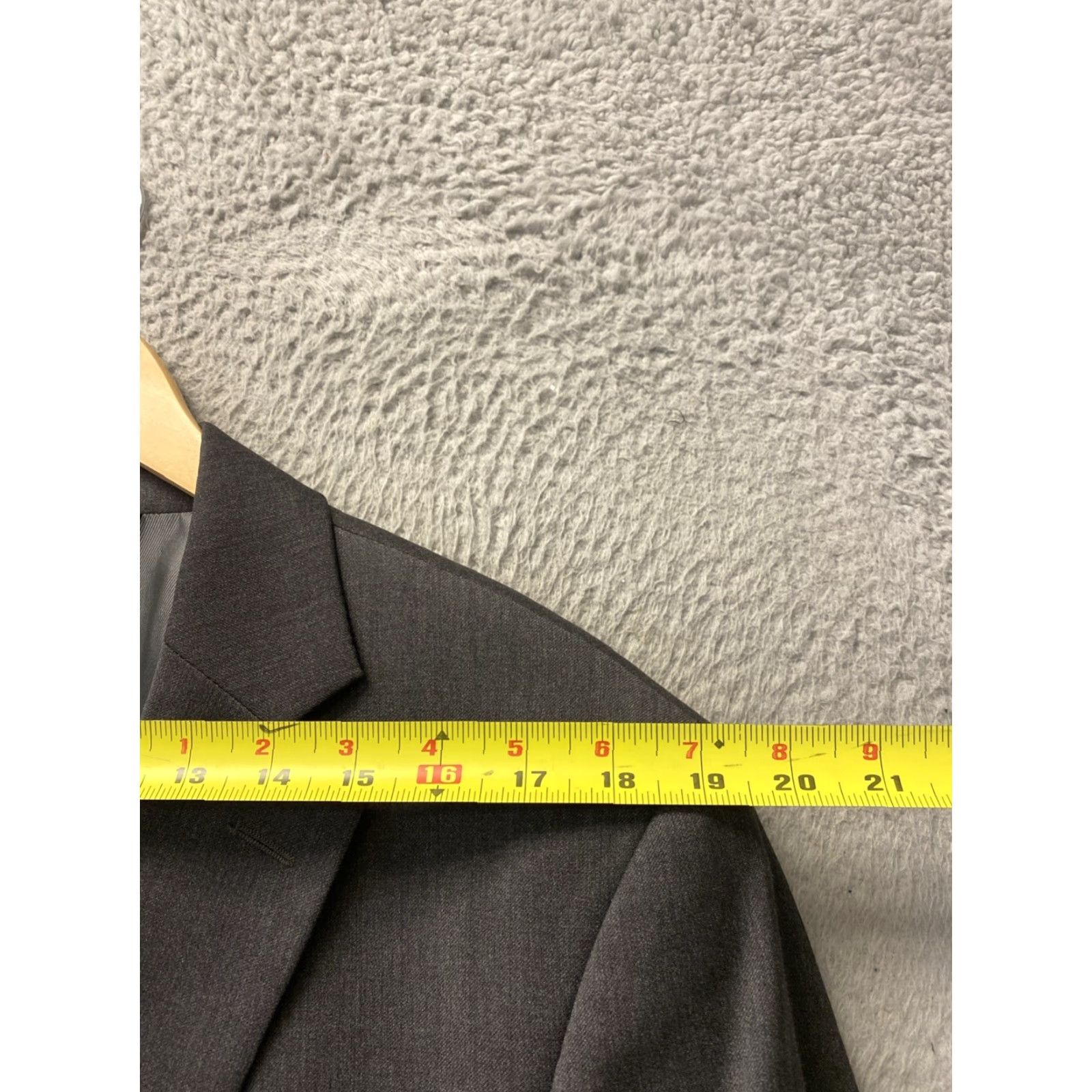Banana Republic Banana Republic Men's Blazer 40R Wool Gray Single-Breasted Regular Fit Elegant Tailored Size 40R - 5 Thumbnail
