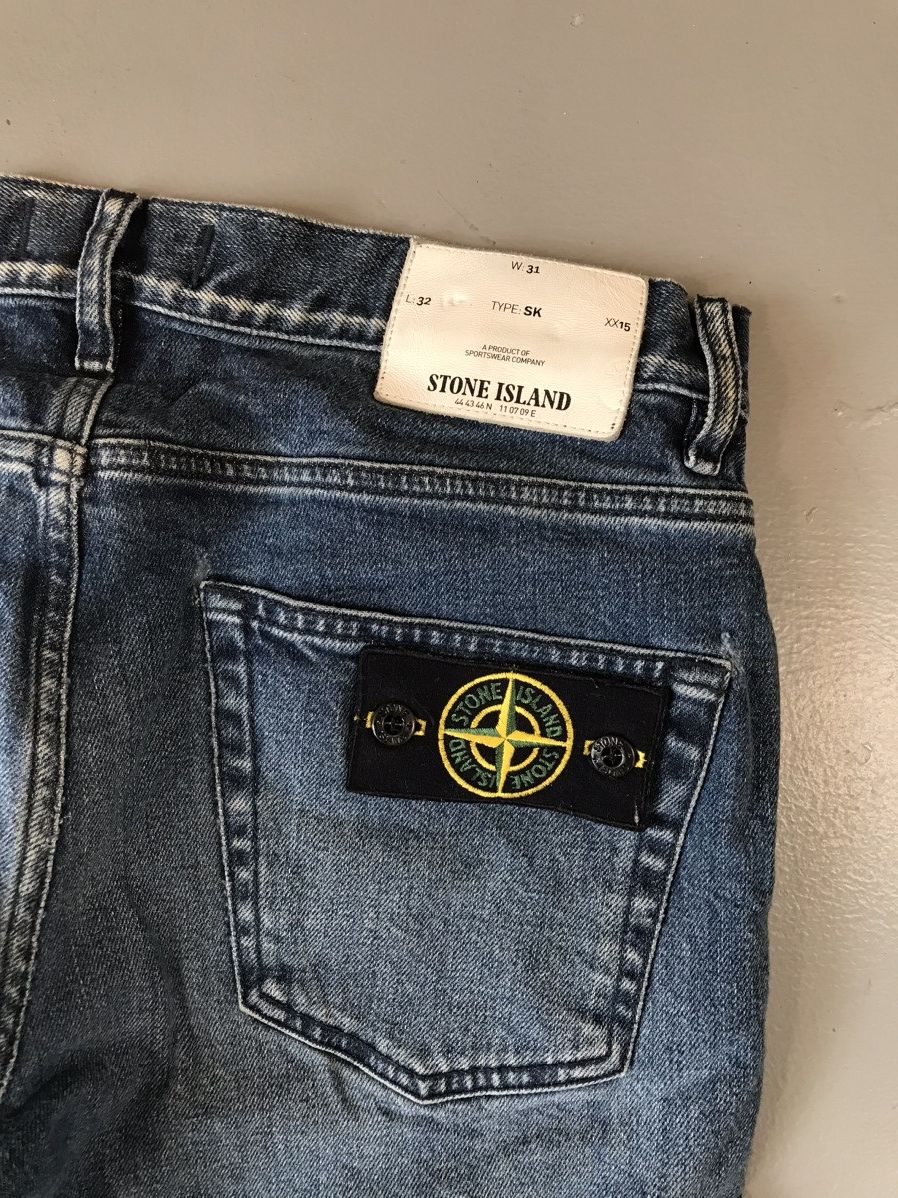 Stone Island × Vintage Vintage super rare stone island straight fit denim Size US 33 - 14 Thumbnail