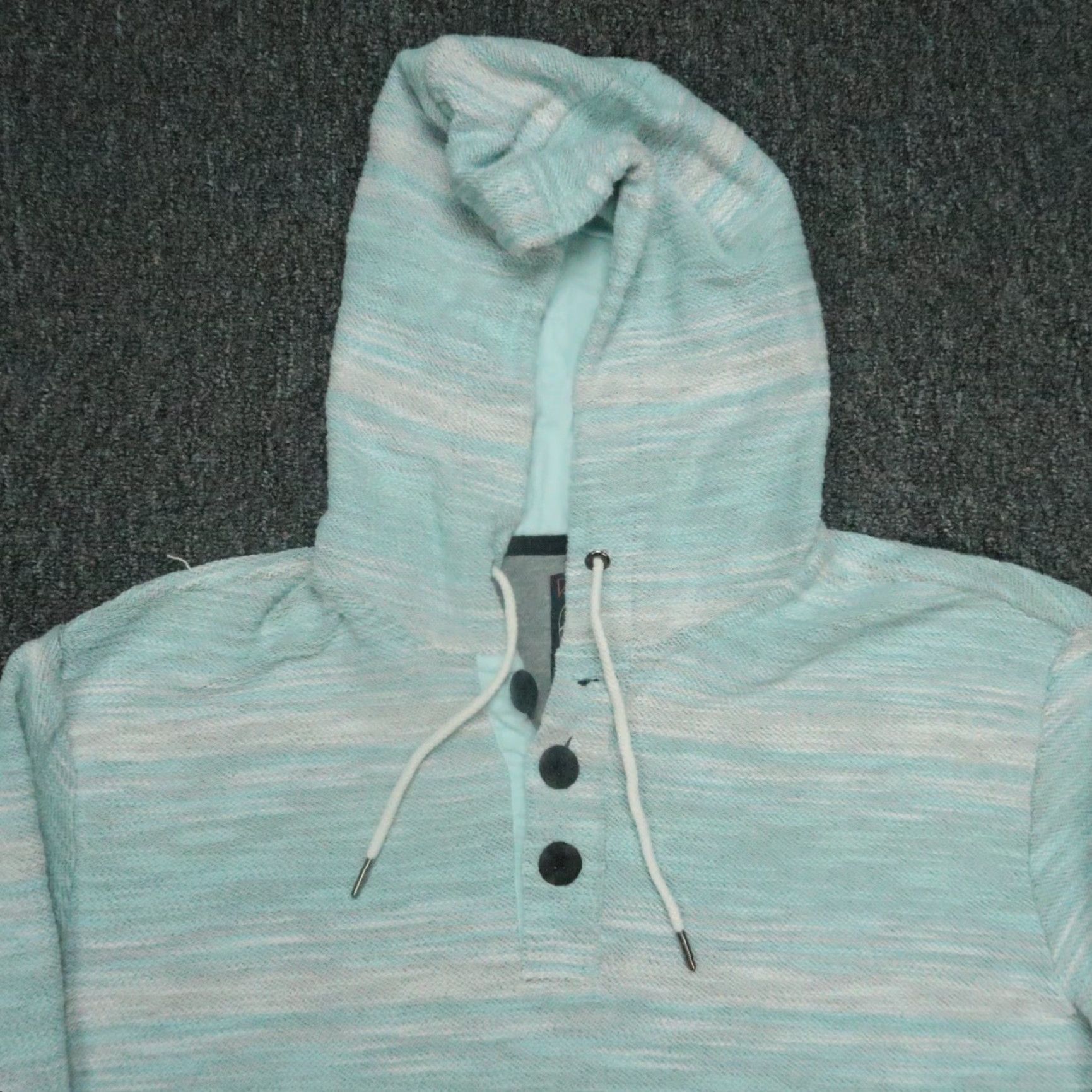 Vintage Baja Llama Hoodie Mens Large Blue Pullover Midweight Paamul Poncho French Terry Size US L / EU 52-54 / 3 - 2 Thumbnail