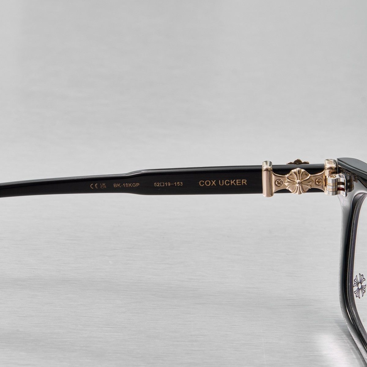 Chrome Hearts CHROME HEARTS COX UCKER BLACK -18KGP DIAMOND BOY GLASSES Size ONE SIZE - 6 Thumbnail