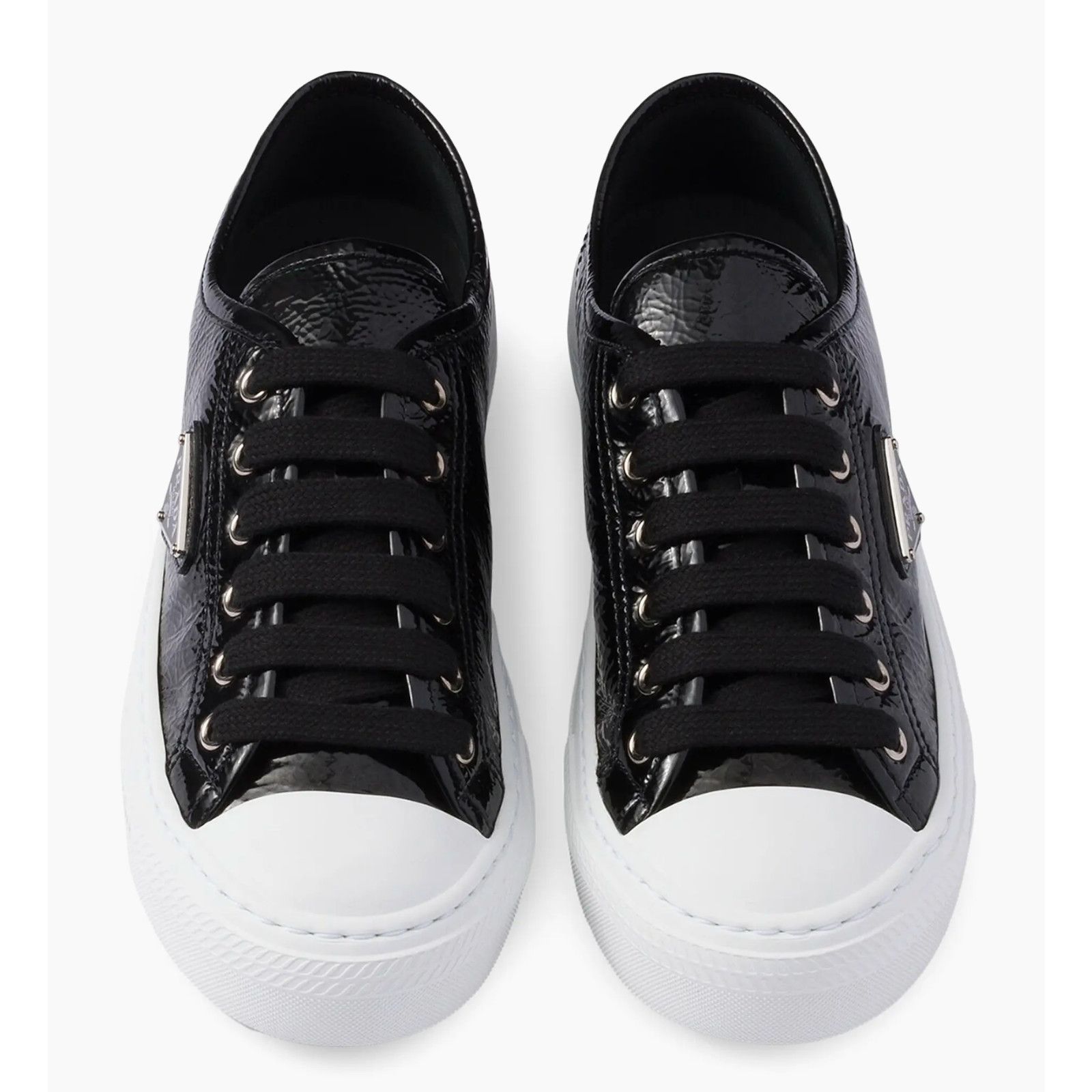 Prada Prada Smash Naplak Logo Flat Low Top Trainer Sneaker 39 Size US 9 / IT 39 - 9 Thumbnail