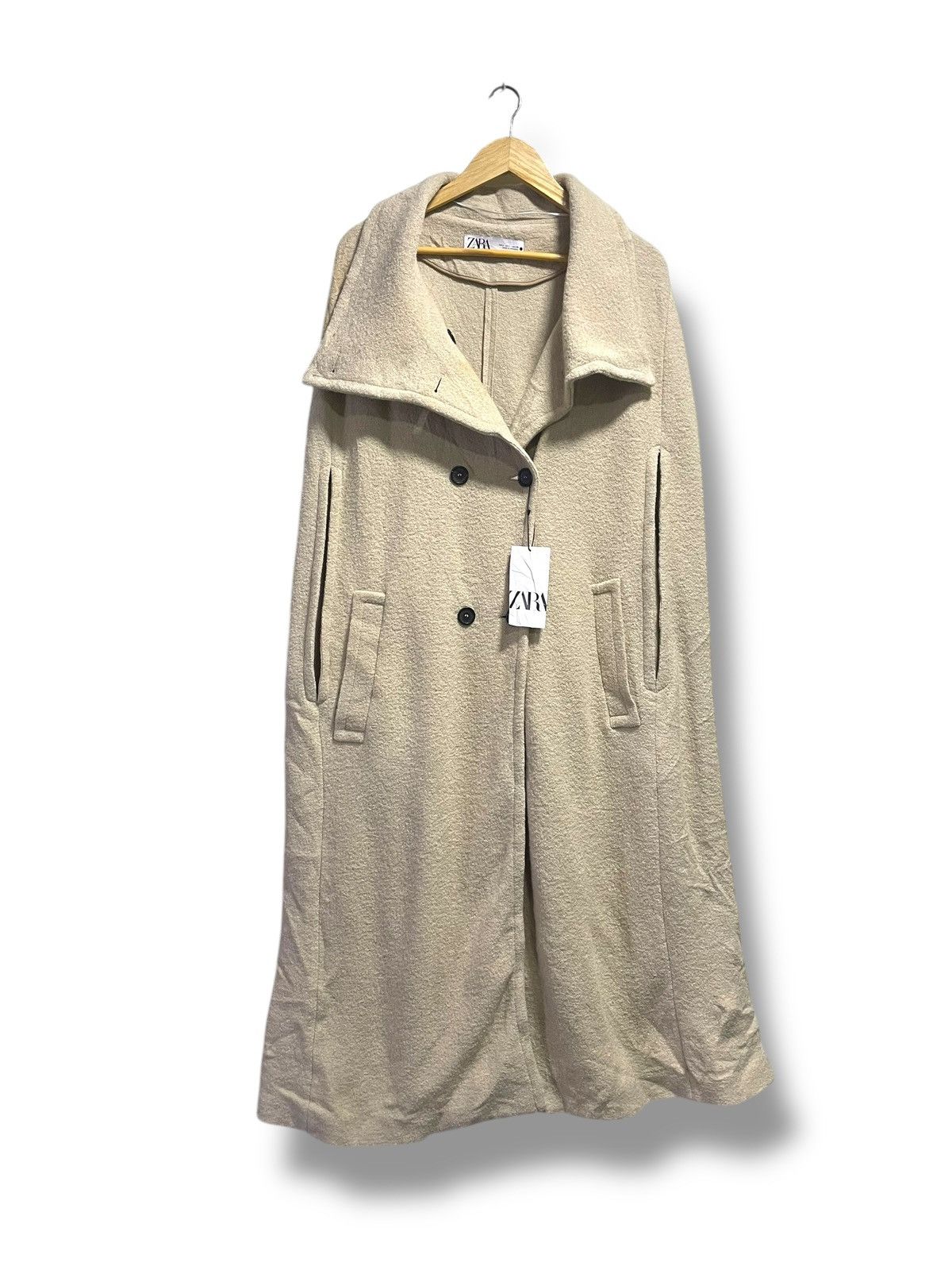 Designer × Vintage × Zara Vintage ZARA Limited Edition Capes Coat (76) Size L / US 10 / IT 46 - 1 Thumbnail