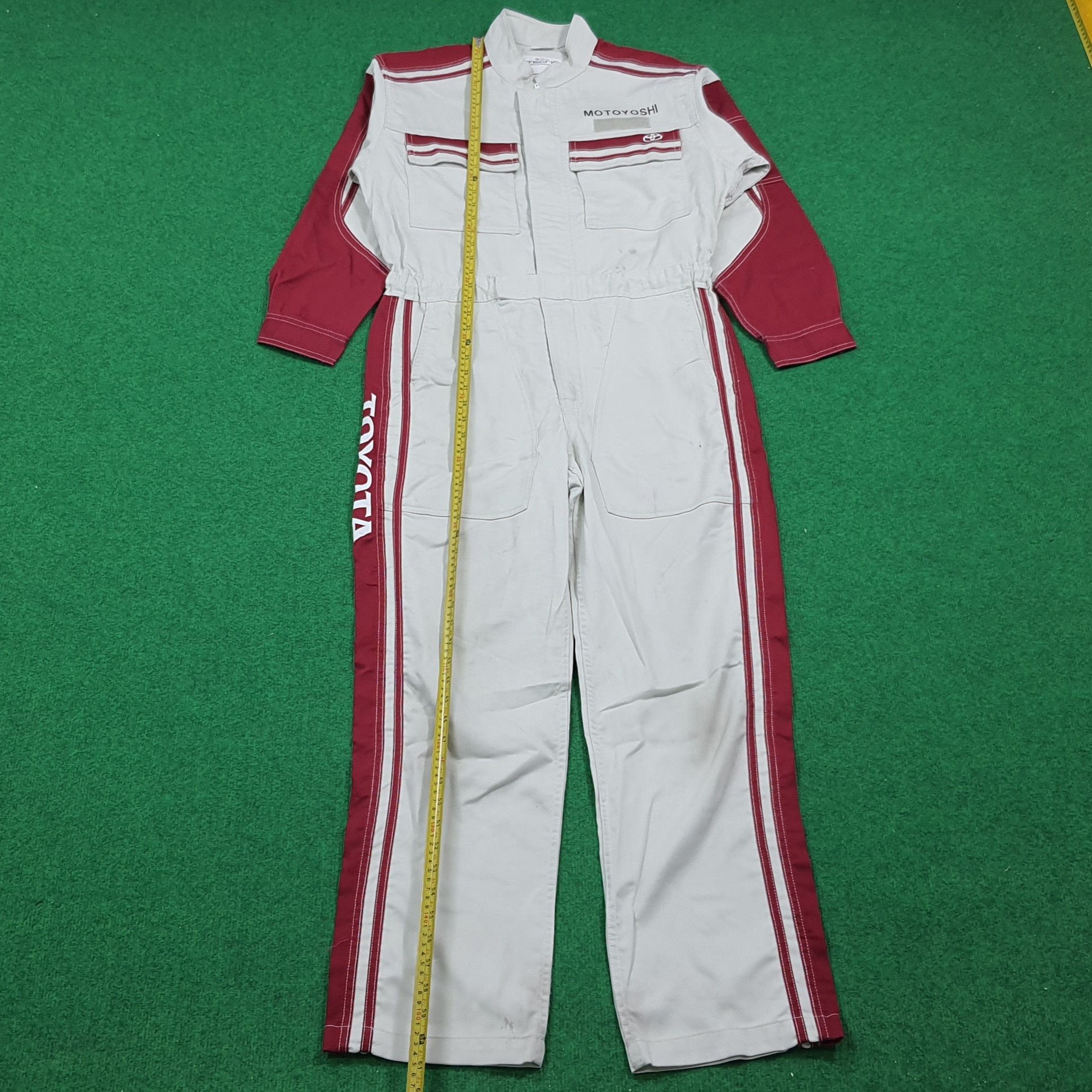 Japanese Brand Vintage Toyota Tecno Mechanics Motorsports Coverall C279N8 Size US M / EU 48-50 / 2 - 4 Thumbnail