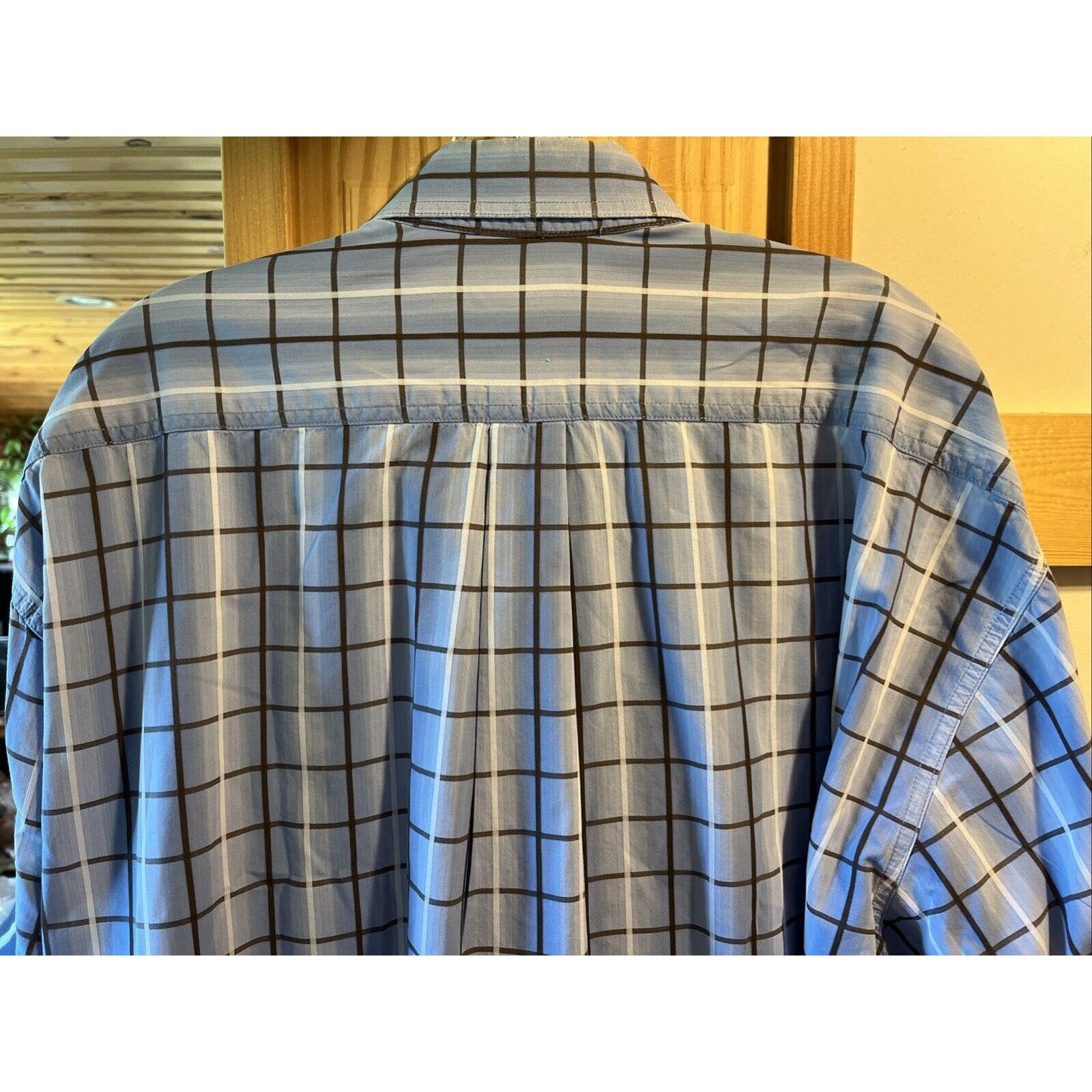 Stetson Stetson Men’s XXL Blue Plaid Long Sleeve Button Cotton Shirt Size US XXL / EU 58 / 5 - 9 Thumbnail
