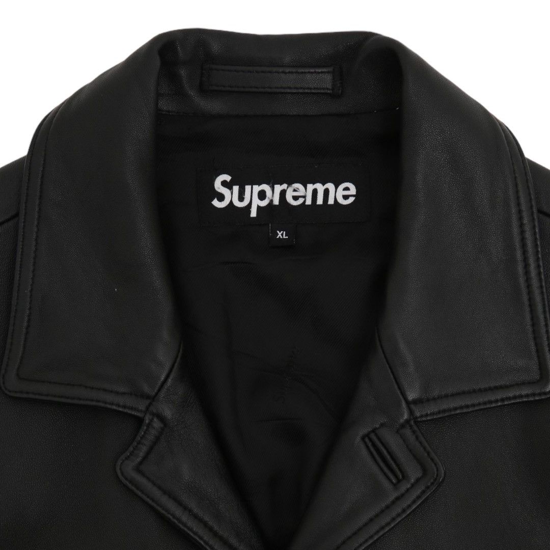 Supreme Supreme Black Leather Jacket - Size XL Size US XL / EU 56 / 4 - 3 Thumbnail