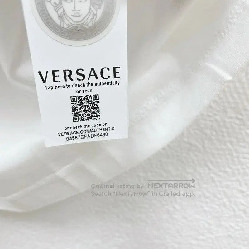 Versace Versace White Cotton Short Sleeve T-Shirt . Size US M / EU 48-50 / 2 - 5 Thumbnail