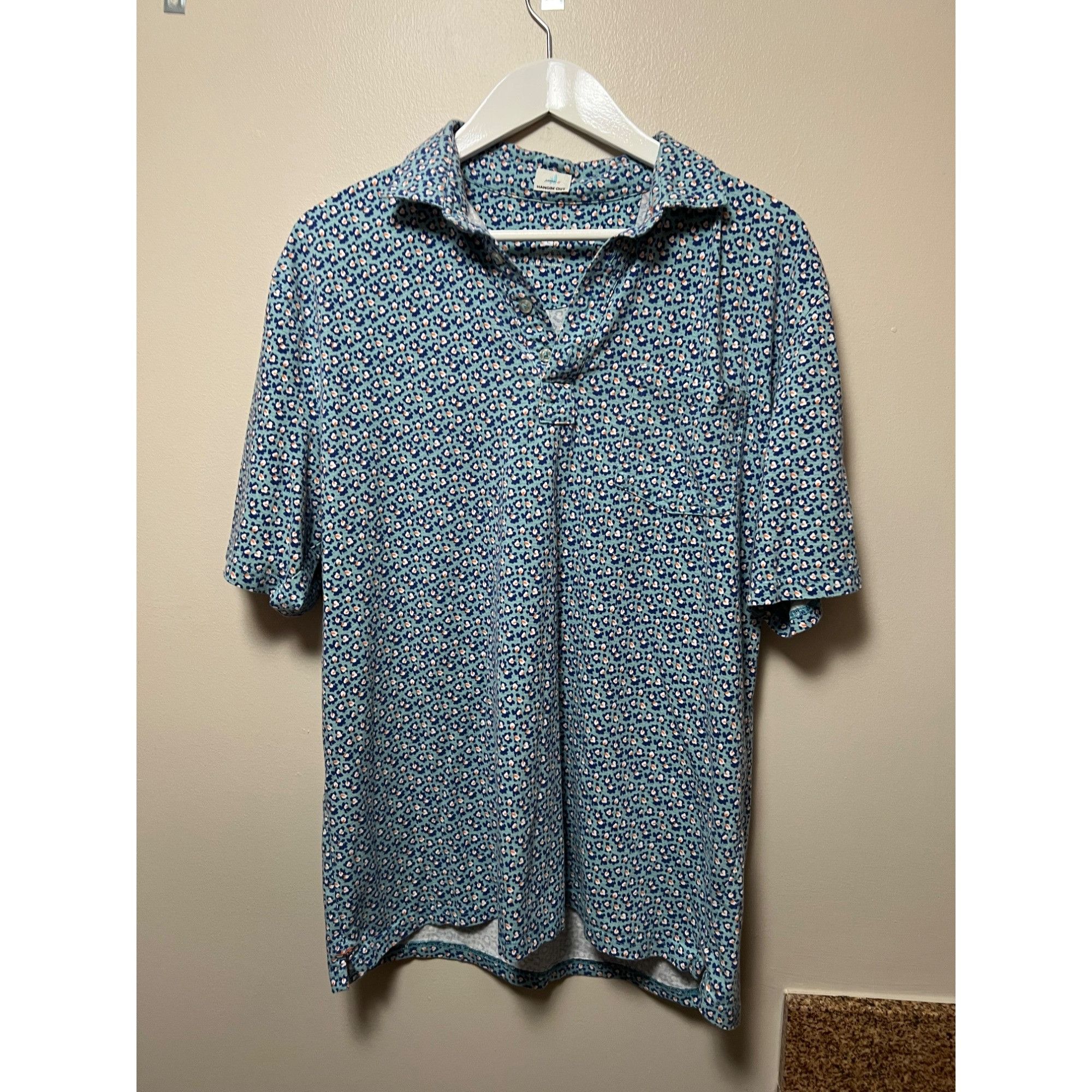 johnnie-O Johnnie-O Floral Polo Shirt - Size L Size US L / EU 52-54 / 3 - 1 Thumbnail