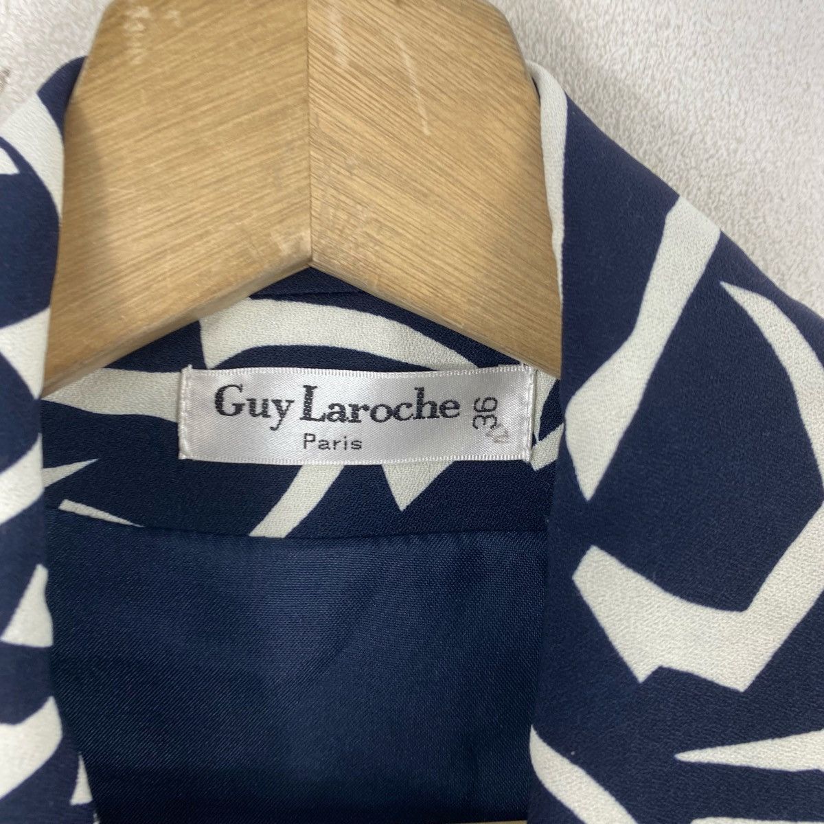Vintage Vintage GUY LAROCHE Paris Abstract Print Shirt Dress Size M / US 6-8 / IT 42-44 - 7 Thumbnail