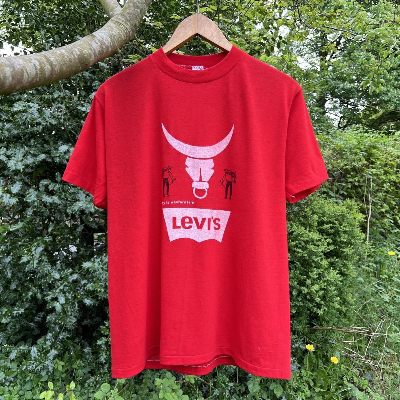 Levi's Vintage 80’s Levi’s Saddleman Graphic T-Shirt Size US M / EU 48-50 / 2 - 5 Thumbnail