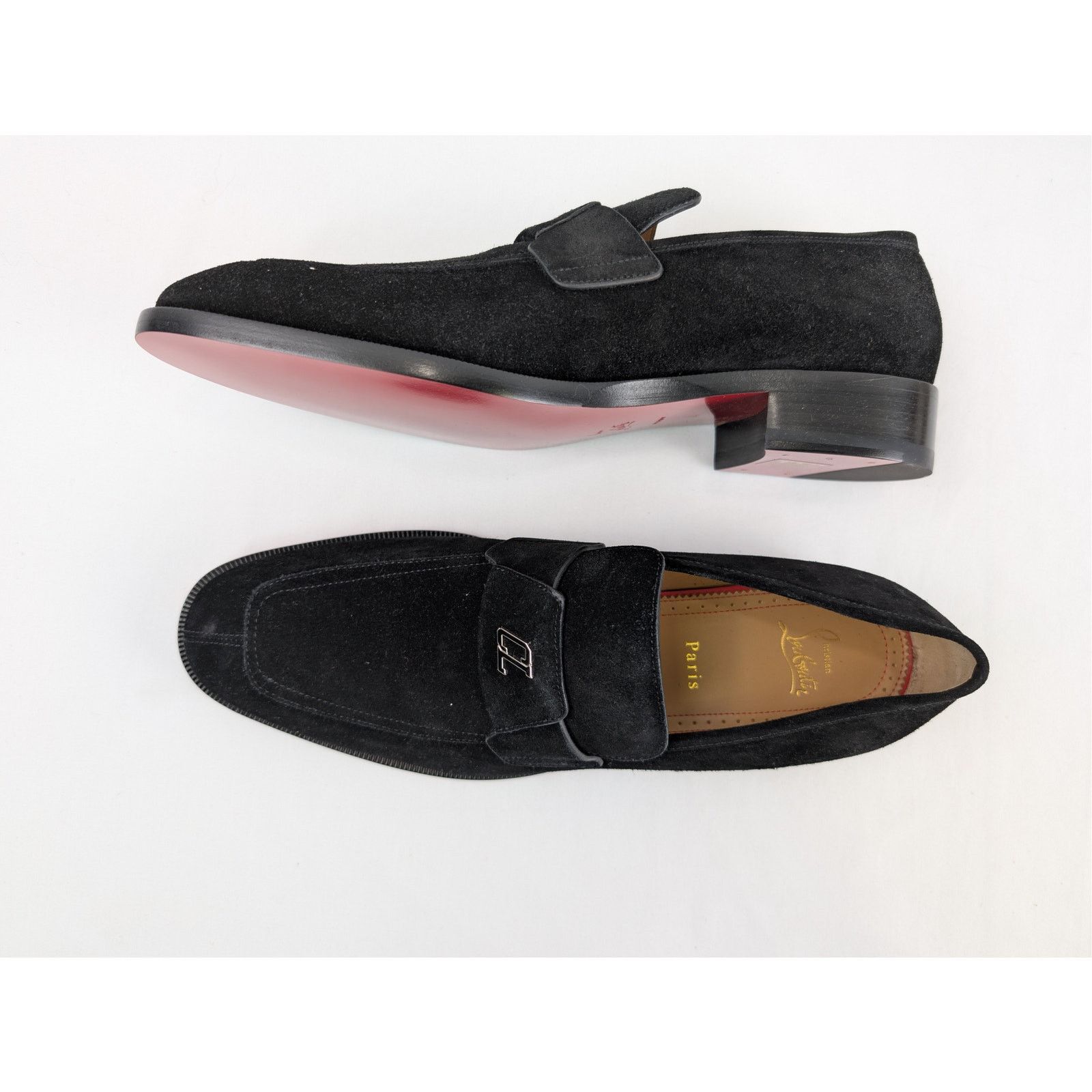 Christian Louboutin o1rshd1 Varsimoc Flat shoe Boots in Black 44.5 Size US 11.5 / EU 44-45 - 1 Thumbnail