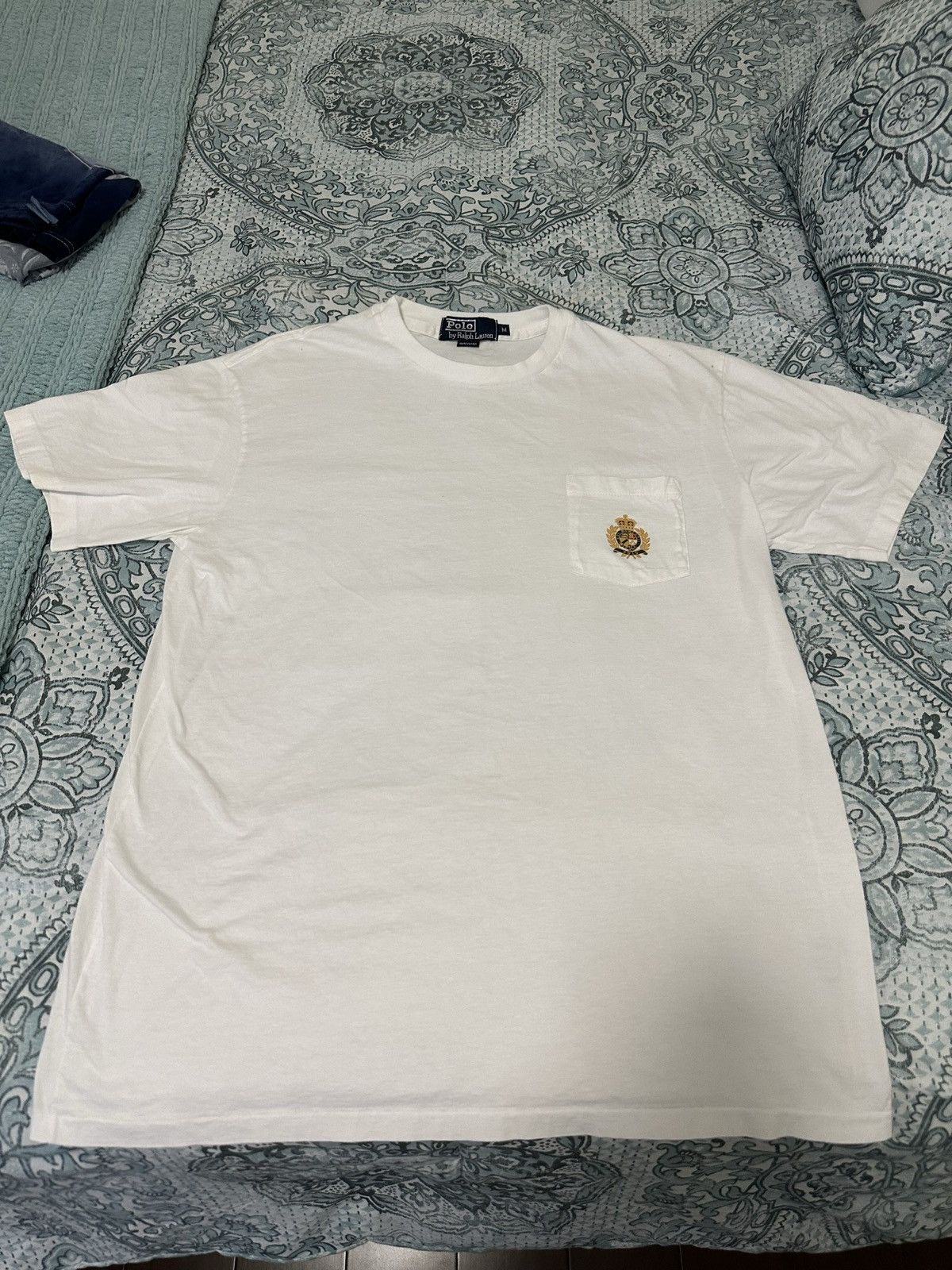 Polo Ralph Lauren × Vintage Polo Ralph Lauren vintage pocket tee made in USA SS Size US M / EU 48-50 / 2 - 1 Thumbnail
