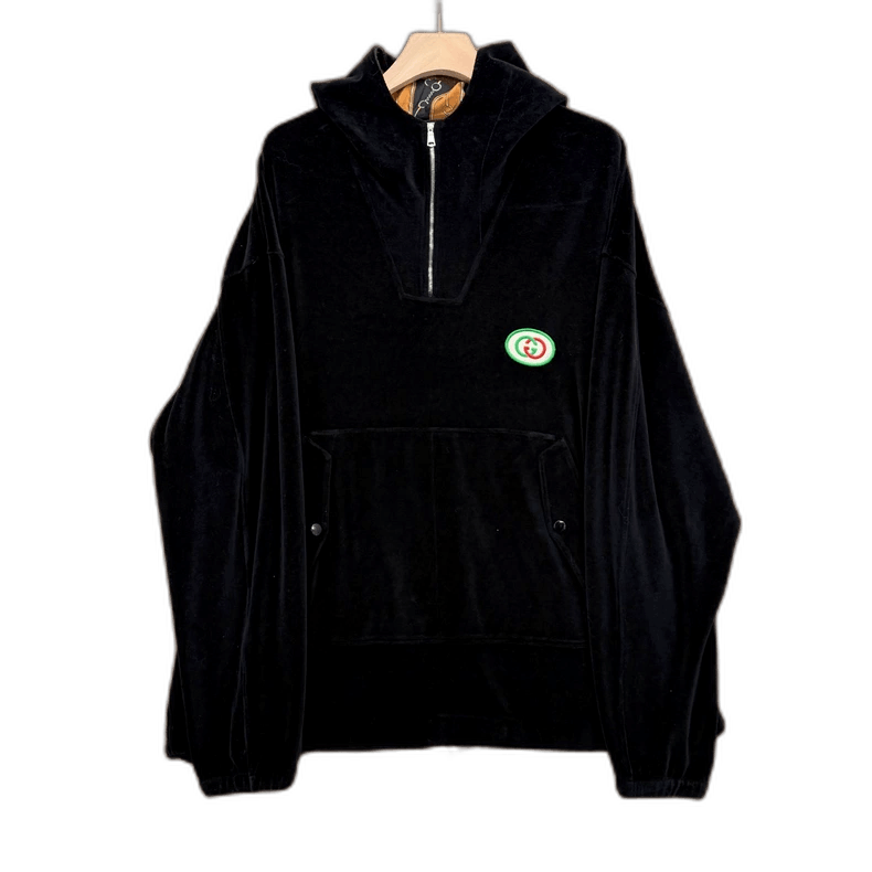 Gucci Gucci Velvet HalfZip Hoodie Size XXL-2506 Size US XXL / EU 58 / 5 - 1 Thumbnail