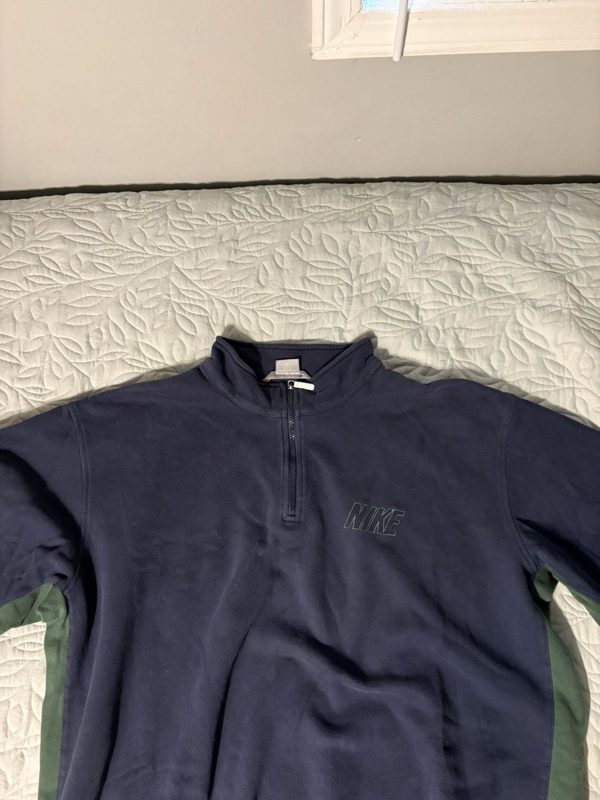 Vintage Navy blue vintage nike zip up Size US XL / EU 56 / 4 - 1 Preview