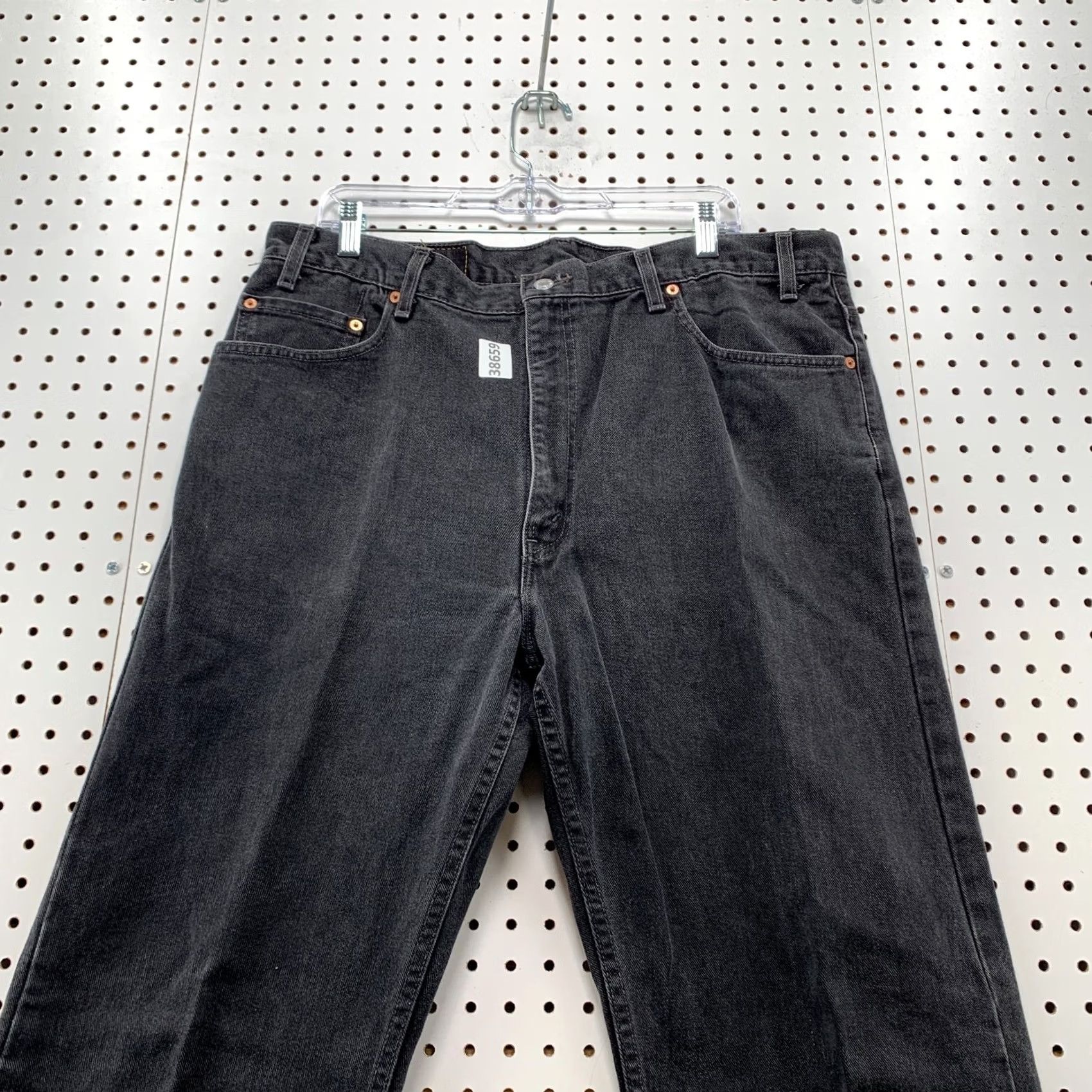 Levi's VINTAGE Levi's 505 Black Denim Jeans Size 40x32 FIts 38x31 Faded Straight Men Jeans 90s Levi's 500 Series Size US 40 / EU 56 - 3 Thumbnail