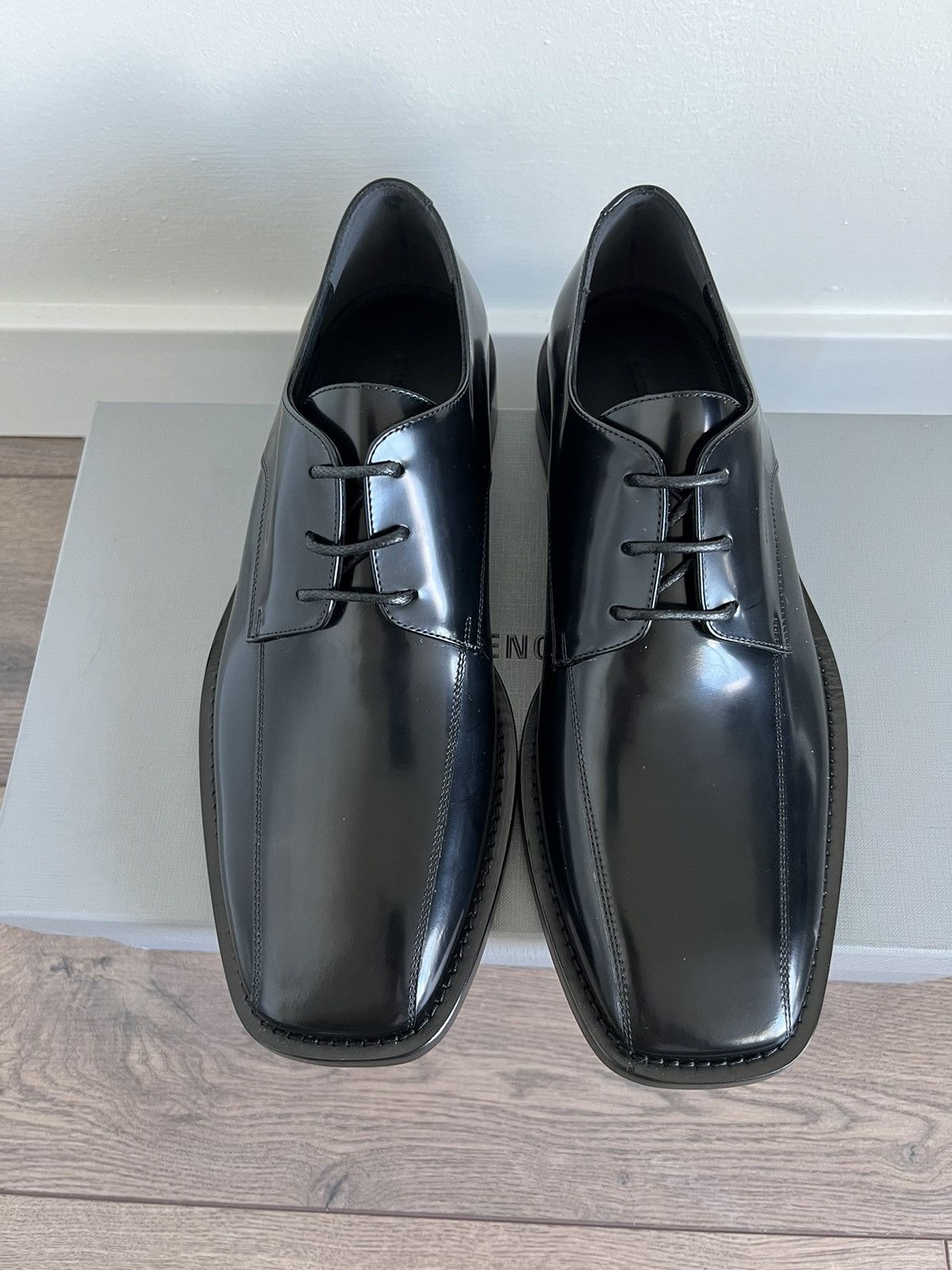 Balenciaga *SAMPLE* Balenciaga Square Toe Derby 40 Size US 7 / EU 40 - 21 Thumbnail