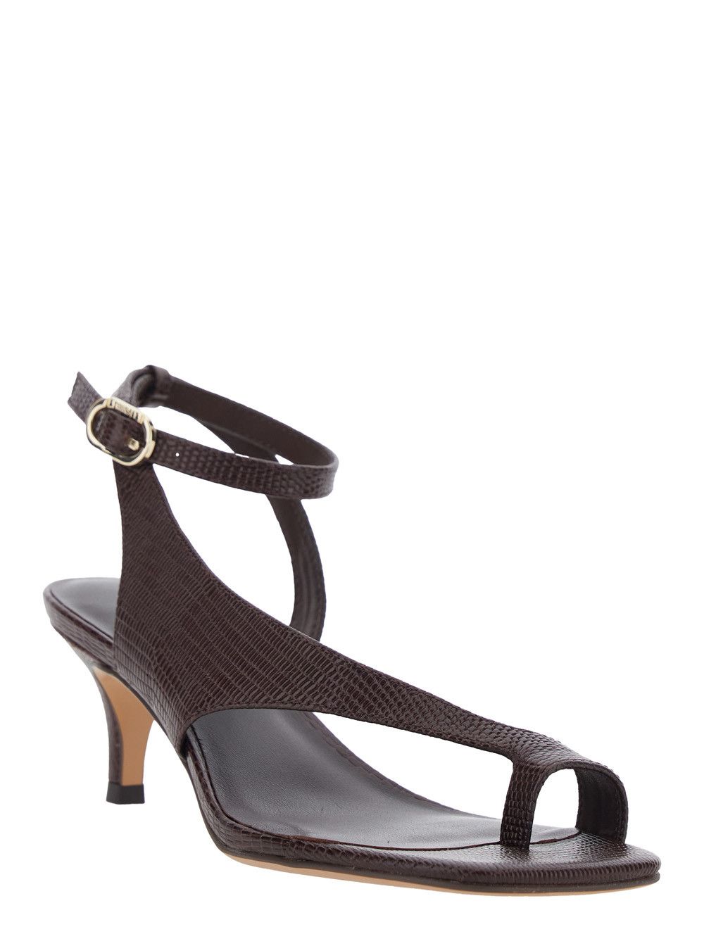 TWINSET Brown 'LEATHER' Heeled Sandals for Women Size US 11 / IT 41 - 1 Thumbnail