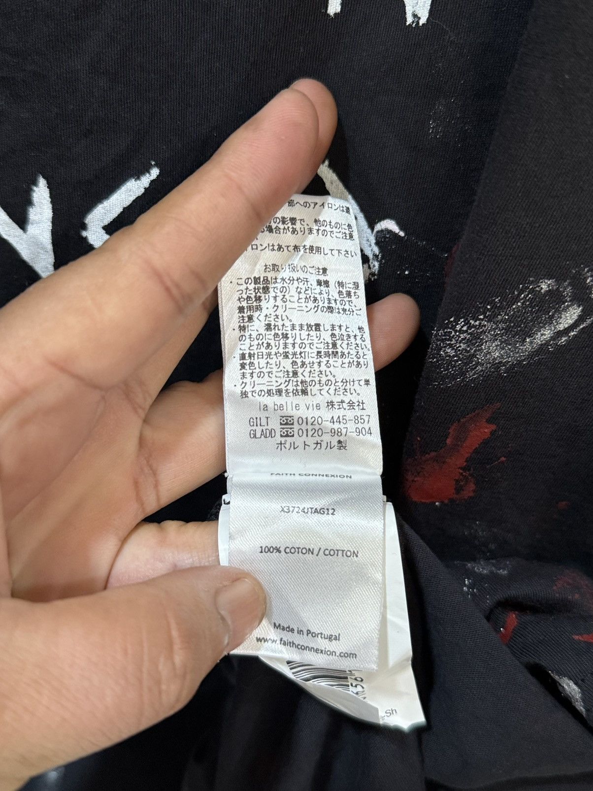 Faith Connexion Dionysios I Love But Then I Changed My Mind Paint Tee Size US L / EU 52-54 / 3 - 9 Thumbnail