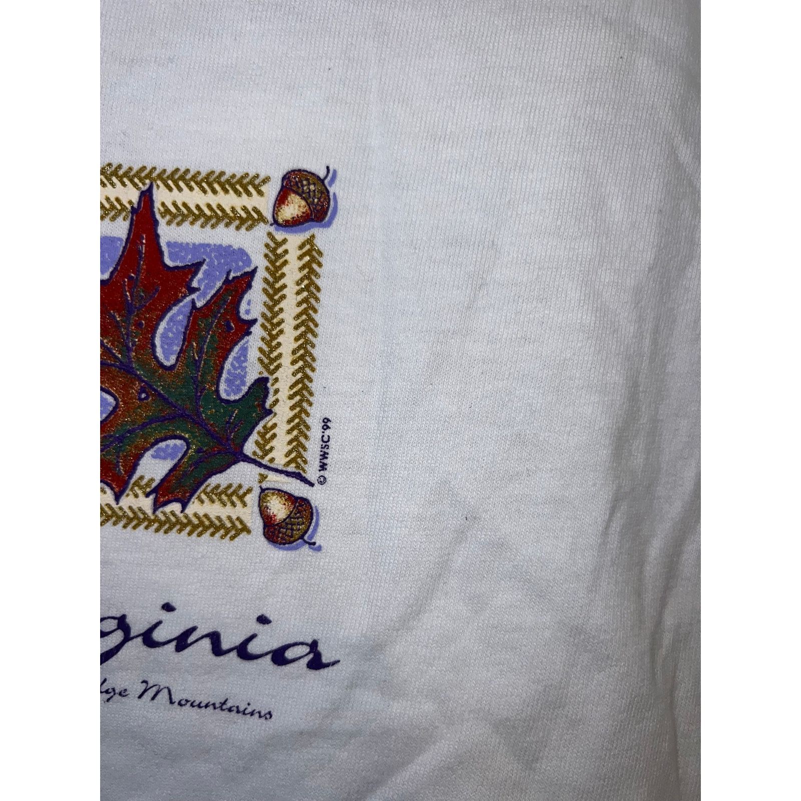 Anvil Women's Virginia Blue Ridge Mountains Shirt Top Women L Size L / US 10 / IT 46 - 4 Thumbnail