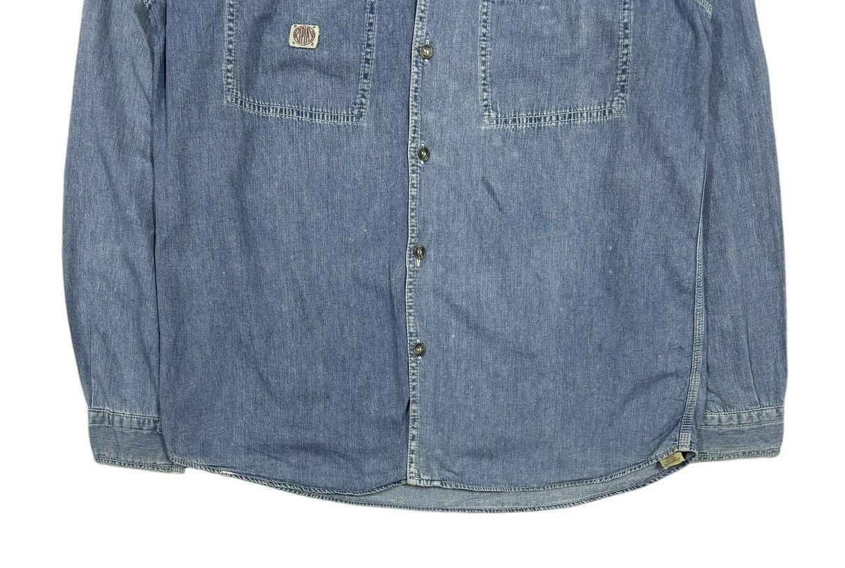 Replay × Vintage Vtg🔥90’s Replay Base Denim Shirt Made In Italy Size US M / EU 48-50 / 2 - 4 Thumbnail