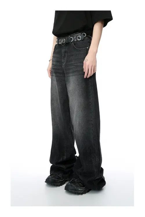VIBE Baggy Black Denim Jeans Size US 33 - 2 Thumbnail