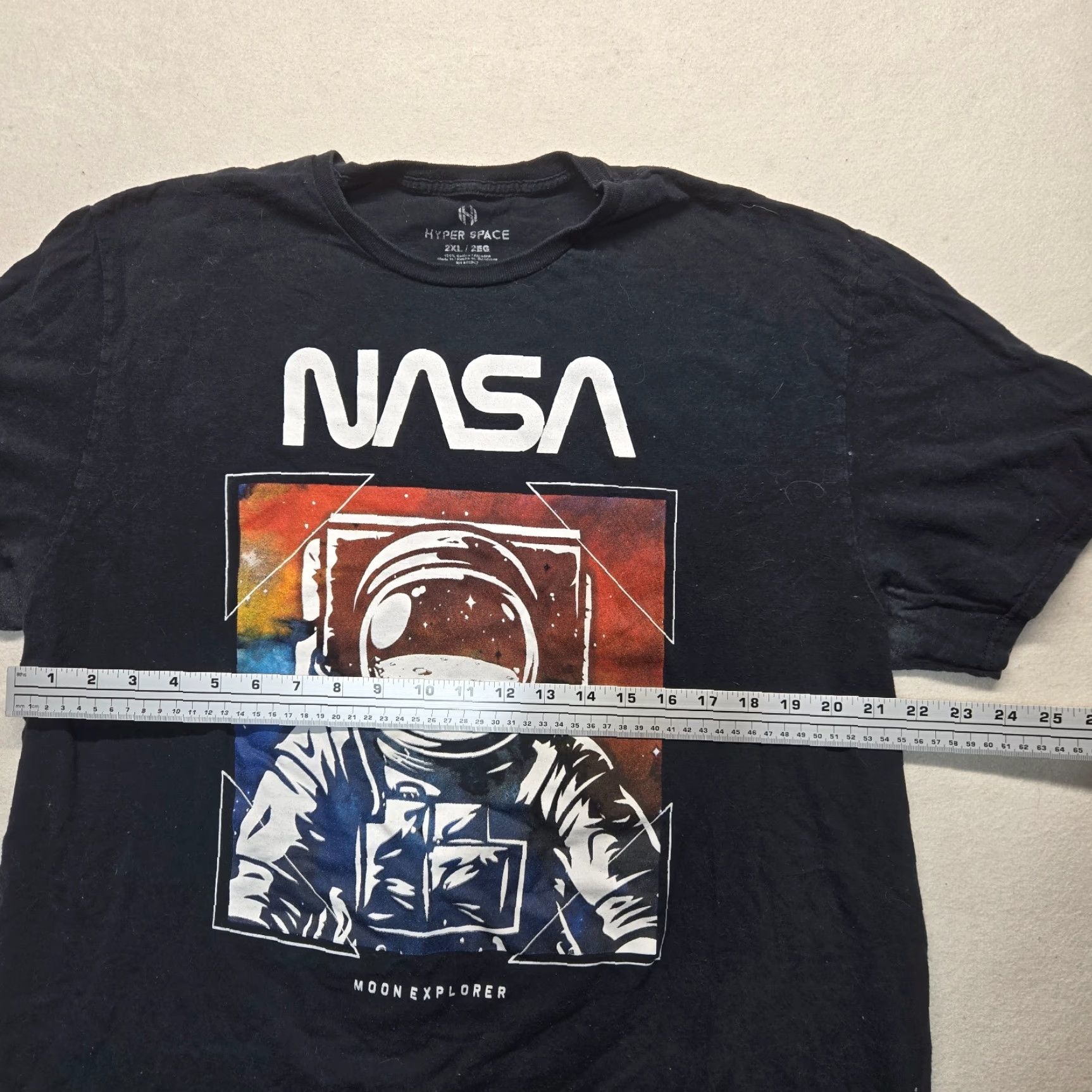 NASA NASA Space T-Shirt Black 2XL AdultCrew Neck Short Sleeve Men’s Shirt 2XL Space Graphic Tee Size US XXL / EU 58 / 5 - 3 Thumbnail