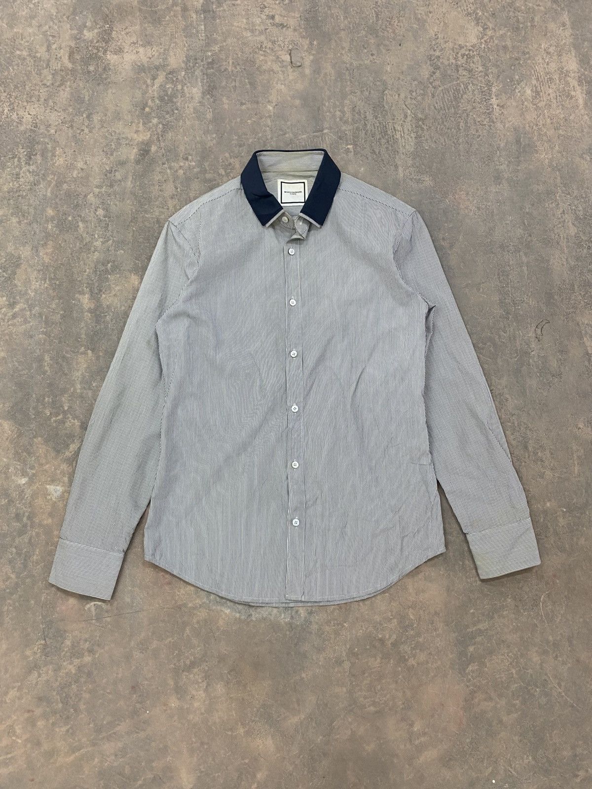 Wooyoungmi WOOYOUNGMI PARIS STRIPE LS SHIRT DESIGNER Size US S / EU 44-46 / 1 - 1 Thumbnail