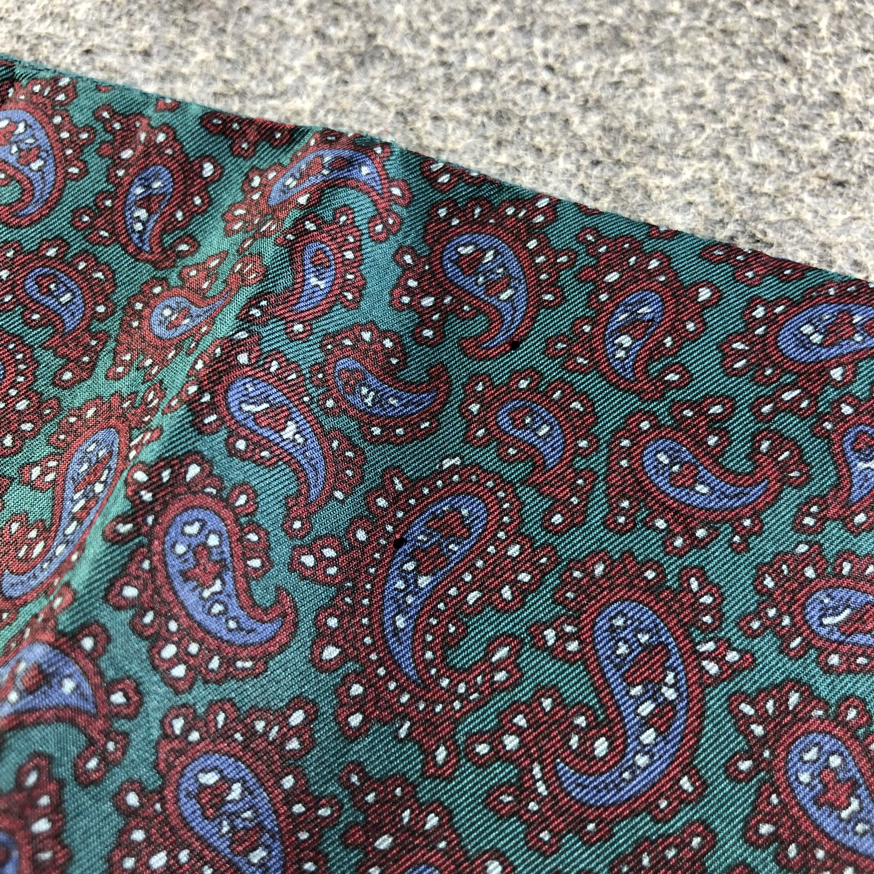 Christian Dior Monsieur Christian Dior Paisley Silk/Wool Scarf Muffler V2604 Size ONE SIZE - 7 Thumbnail