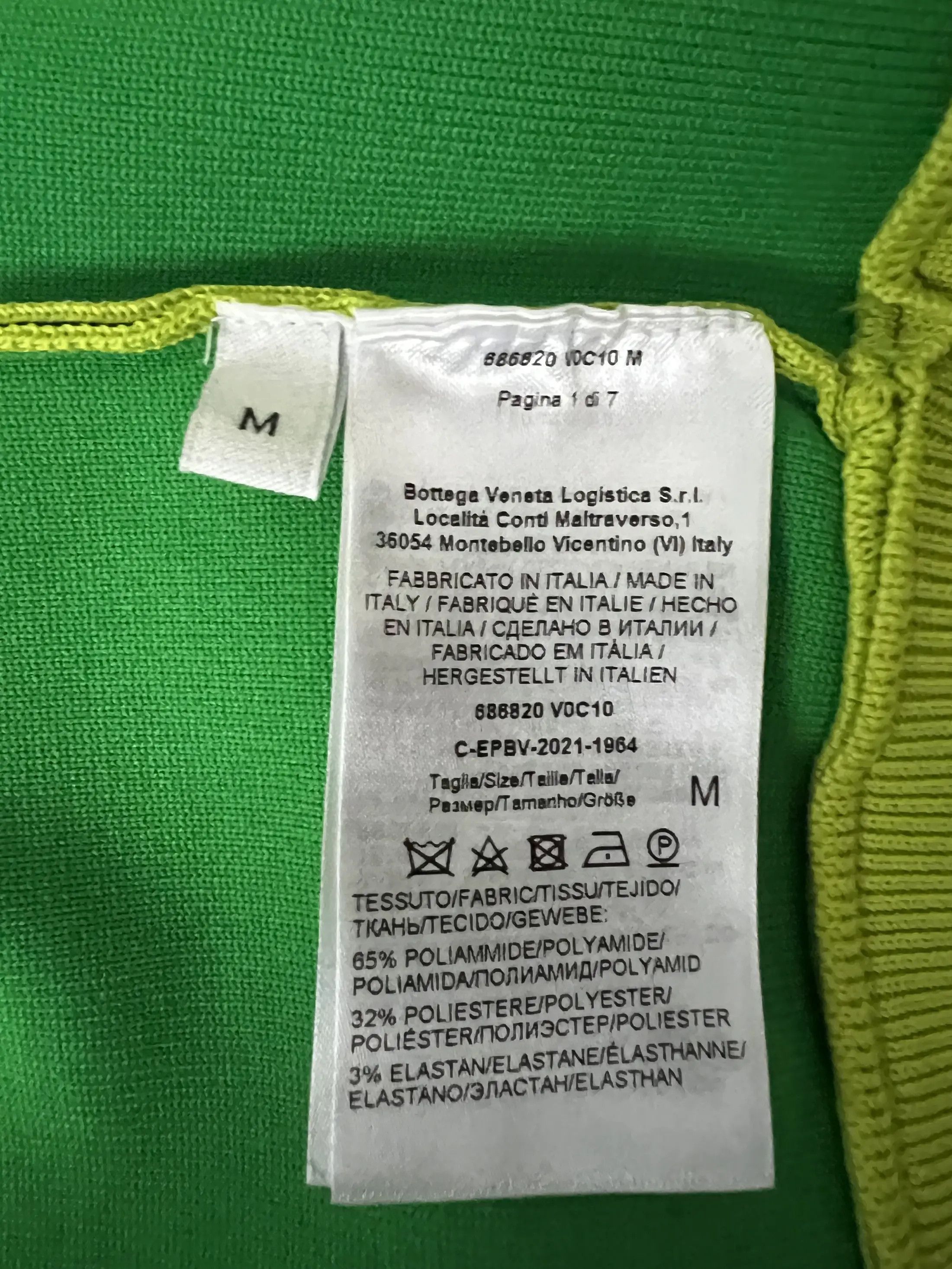 Bottega Veneta Set Sweatshirt+Bermuda Lime Green Size US M / EU 48-50 / 2 - 24 Thumbnail