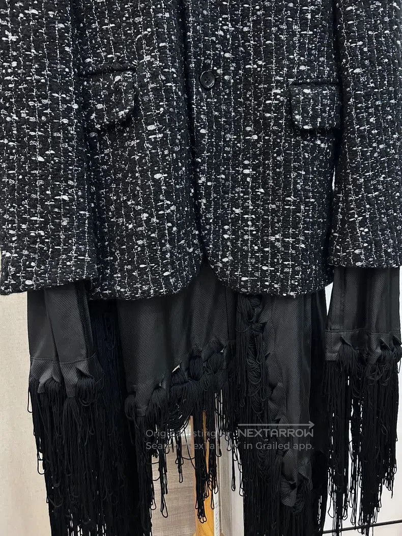 Comme des Garcons Comme des Garcons Tweed Silver Thread Coat. Size US M / EU 48-50 / 2 - 3 Thumbnail