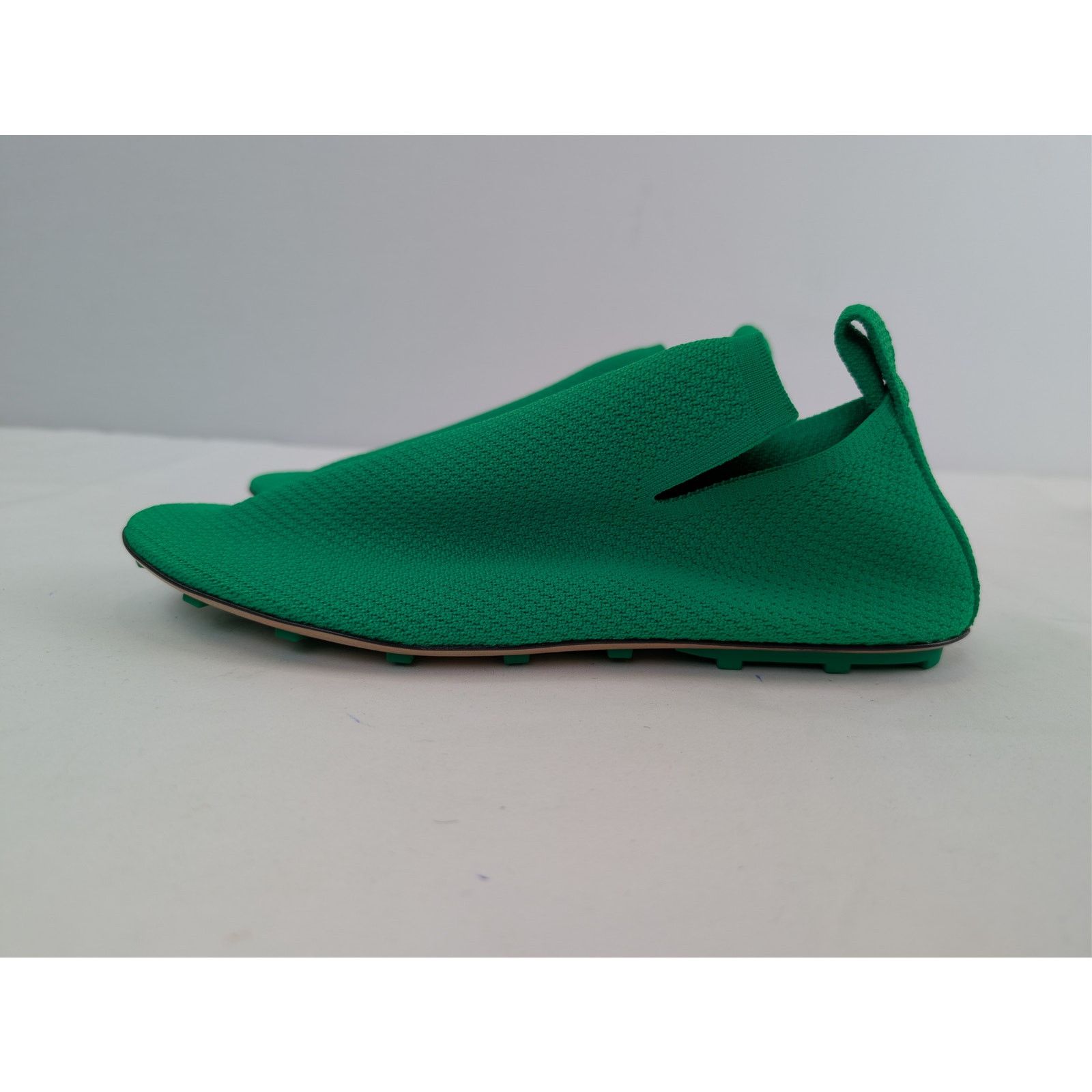Bottega Veneta o1rshd1 Tech Knit Stretch Lattice Slippers in Green Size US 8 / EU 41 - 11 Thumbnail